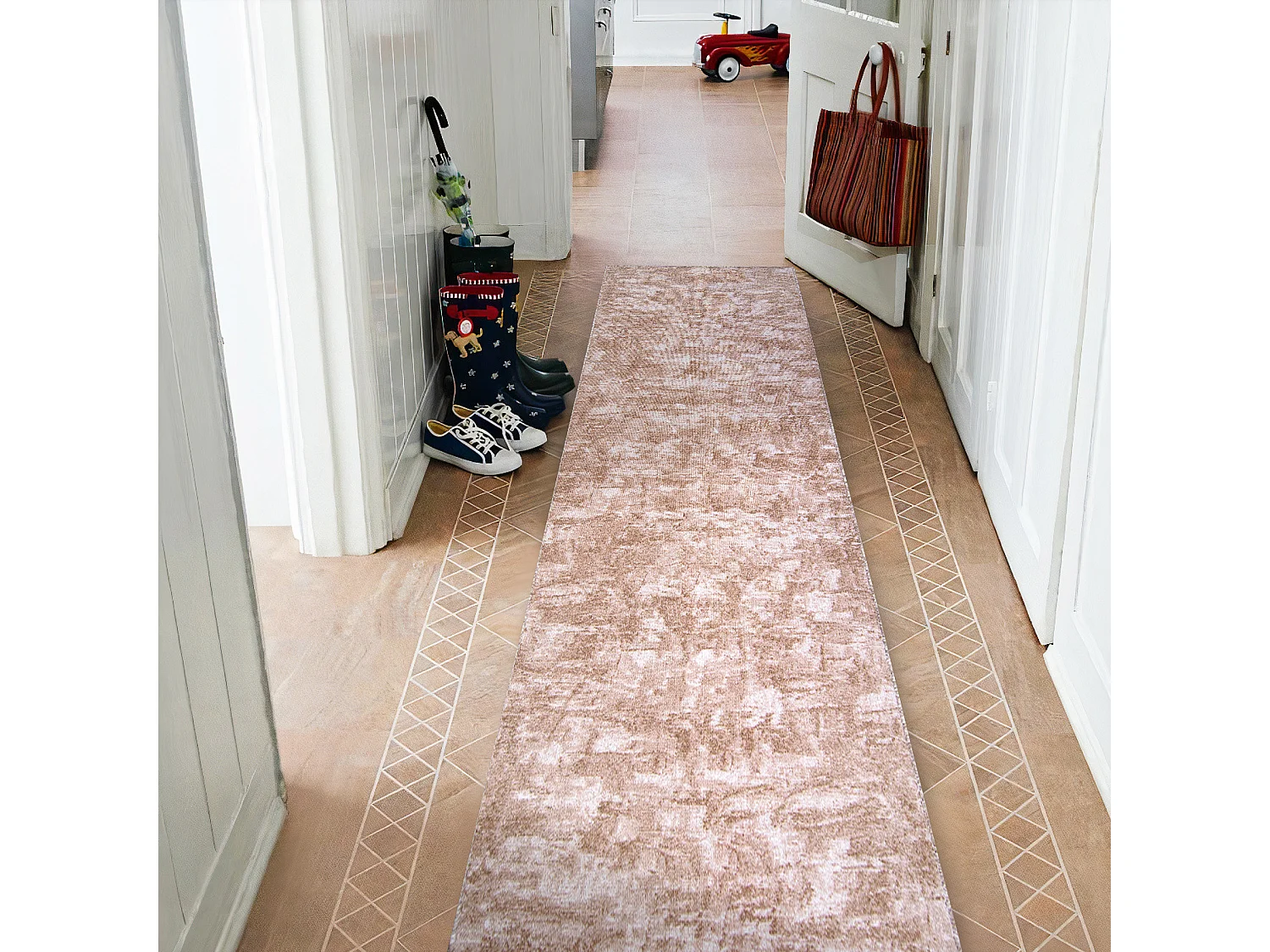 Tapis de couloir SOLID beige 30 BÉTON  80x350 cm