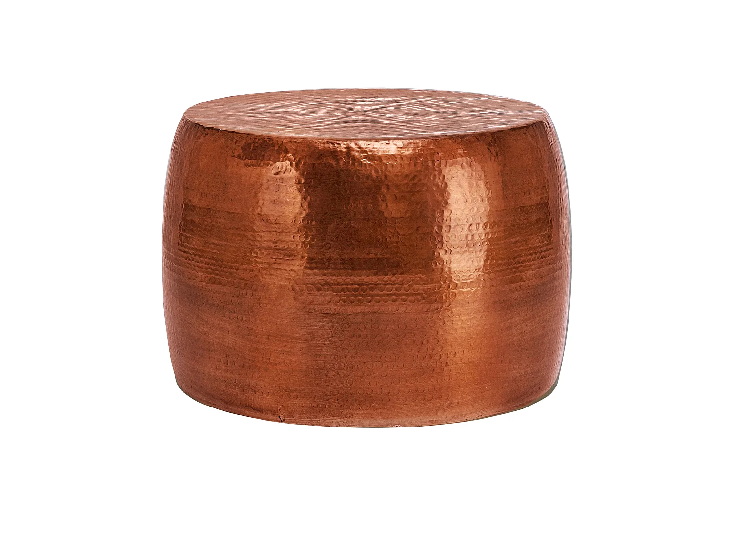 Tavolino da caffè in alluminio martellato Ø 53 x 41 cm rame WOMO-DESIGN