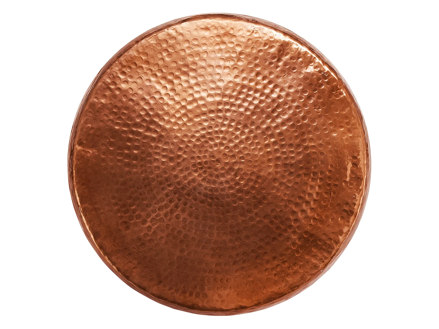 Tavolino da caffè in alluminio martellato Ø 53 x 41 cm rame WOMO-DESIGN