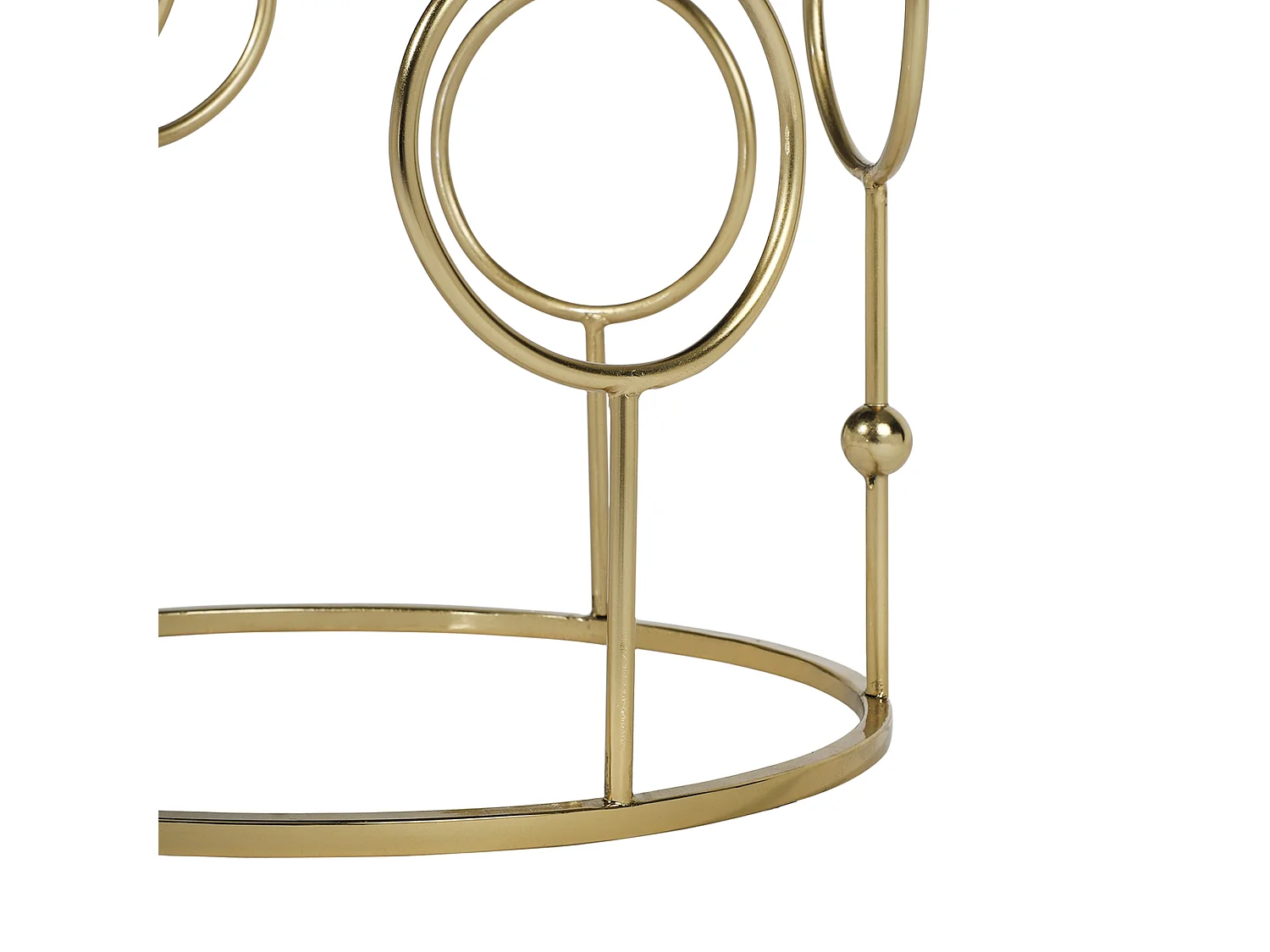 Table gigogne 2x verre miroir table basse en métal doré Ø 40/45 cm WOMO-DESIGN