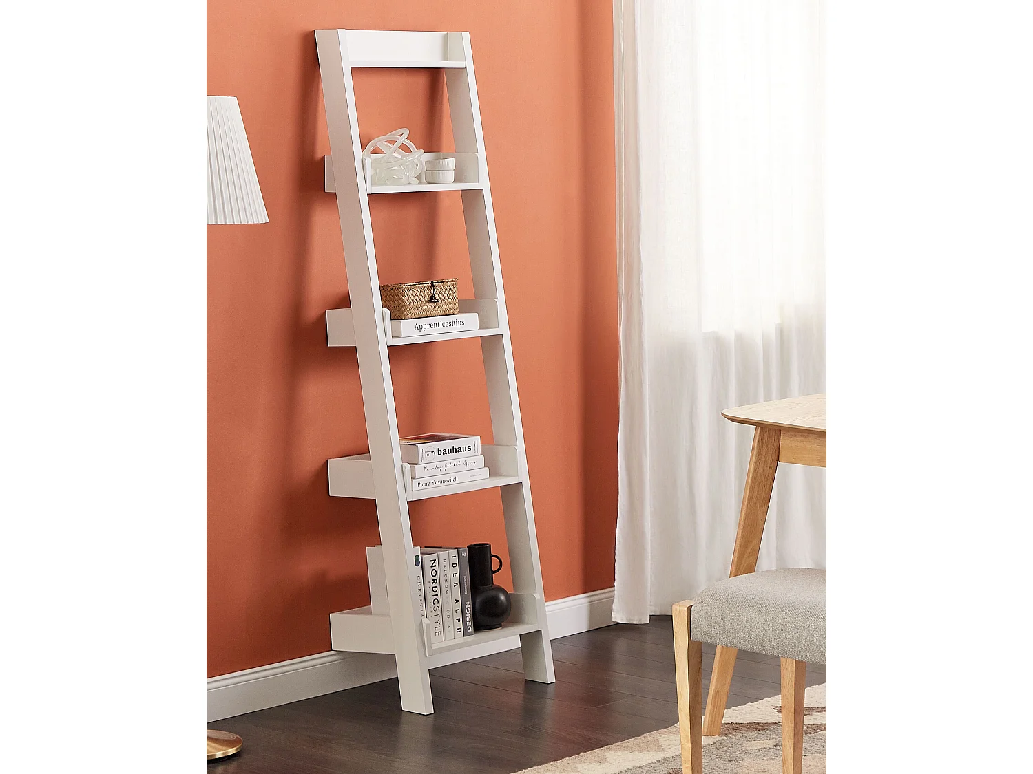 Libreria a 5 ripiani MOBILE DUO 166 cm Bianco
