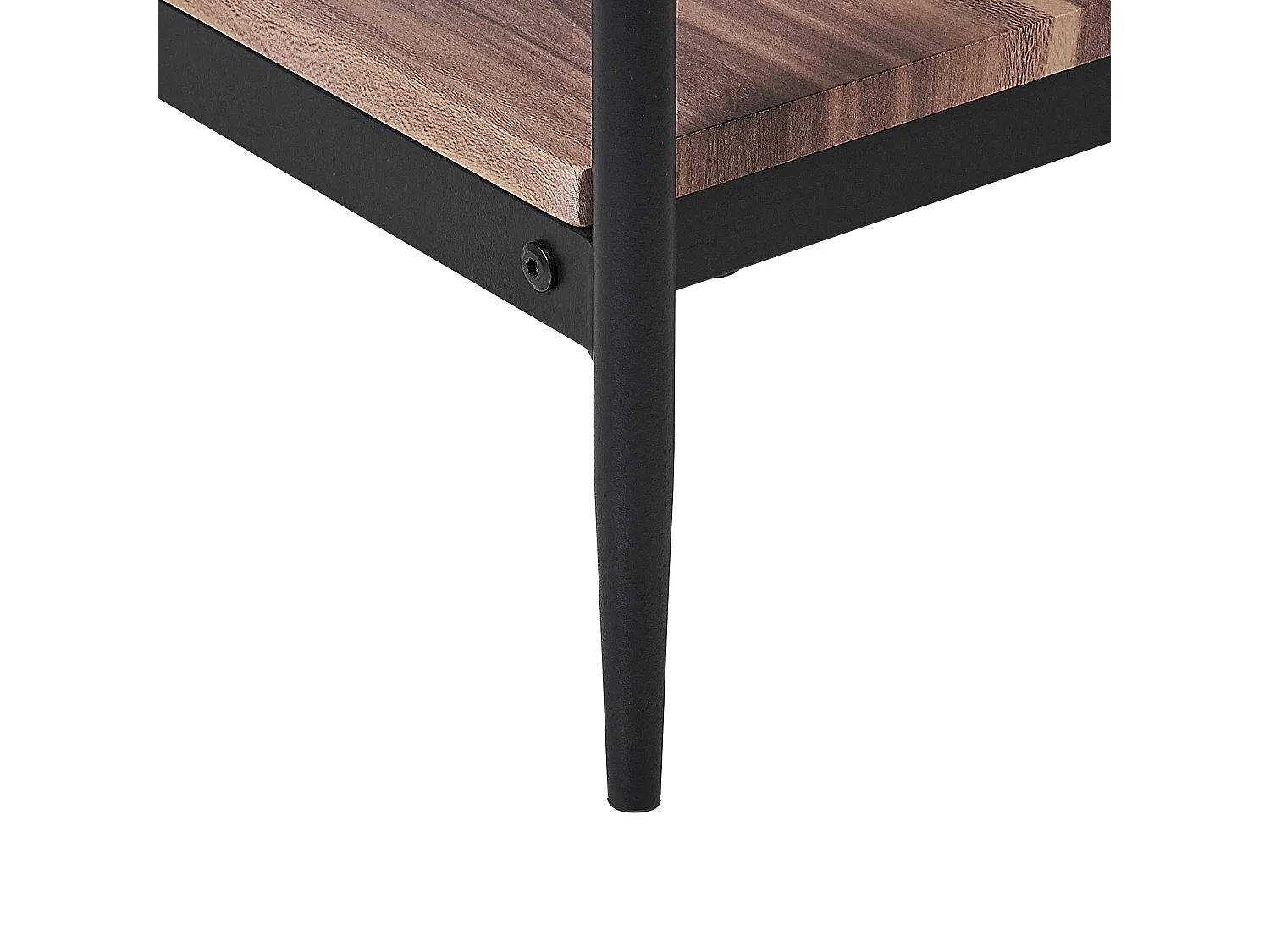 Couchtisch rechteckig schlicht modern dunkler Holzfarbton/schwarz Avoca