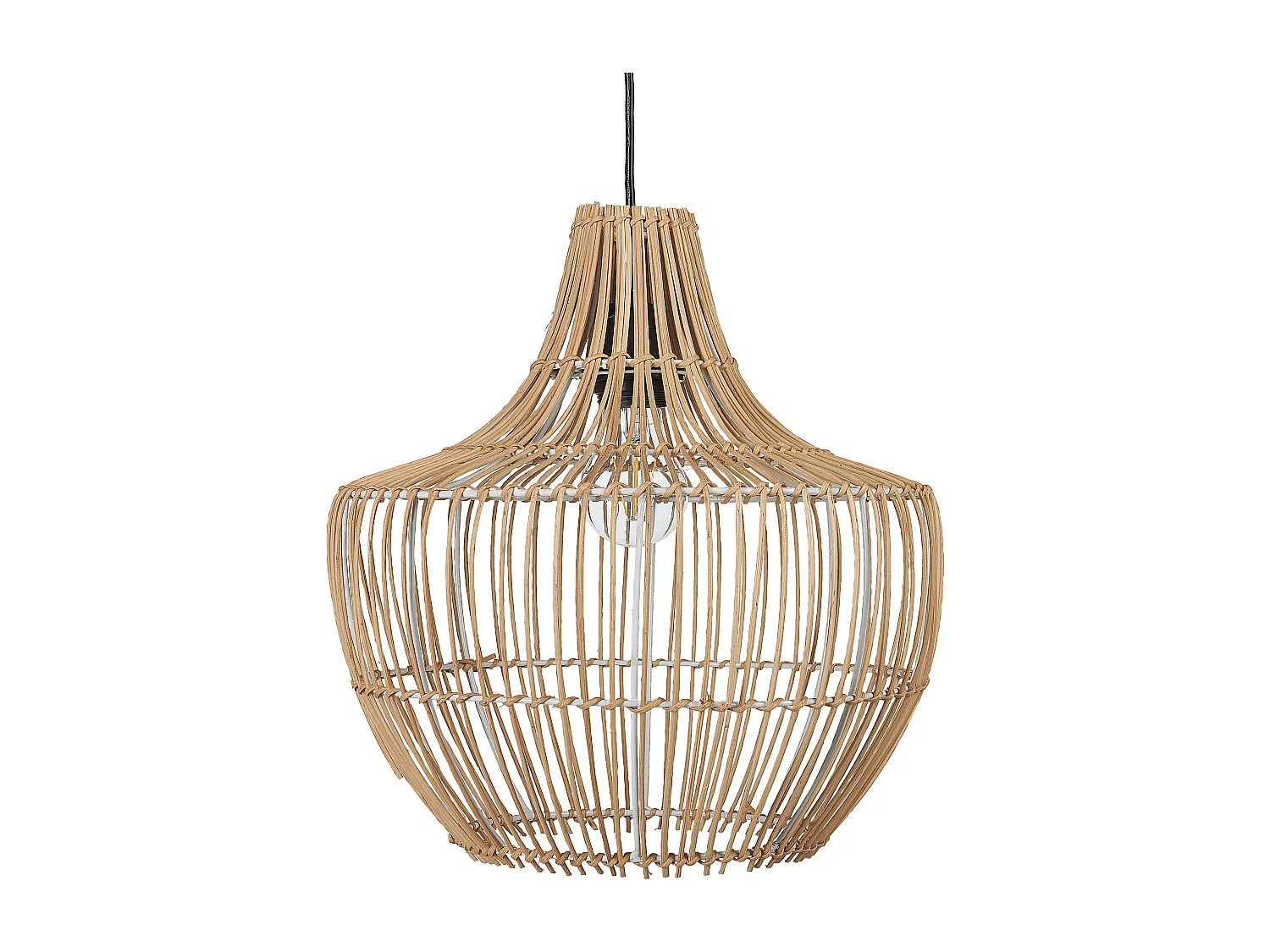 Lampe suspendue en rotin naturel MAZOWE