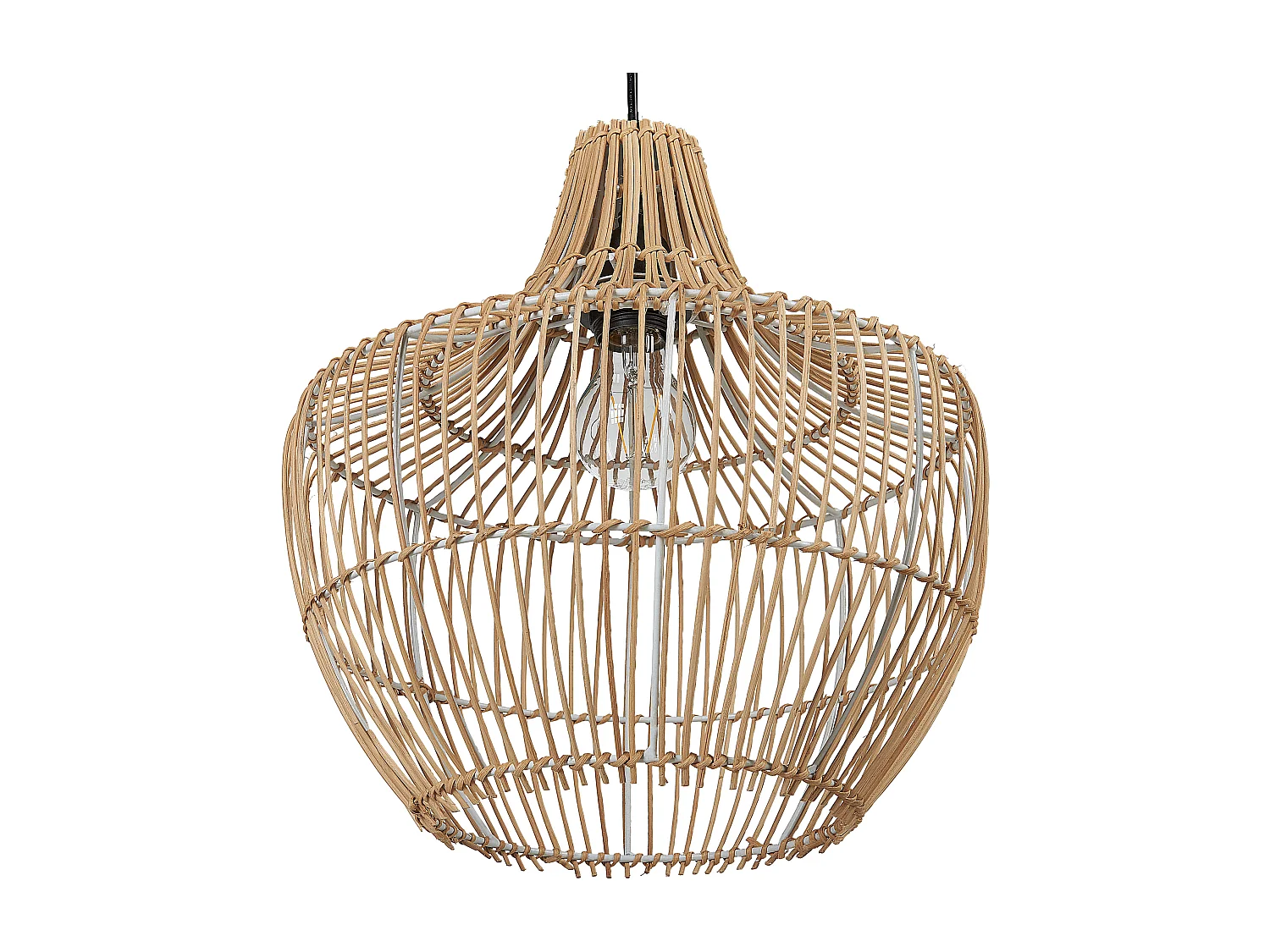 Lampe suspendue en rotin naturel MAZOWE