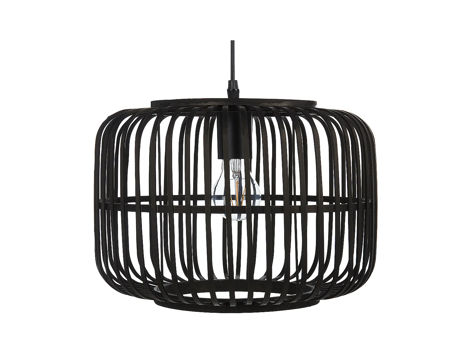 Lampe suspension MACHEKE Bambou Noir