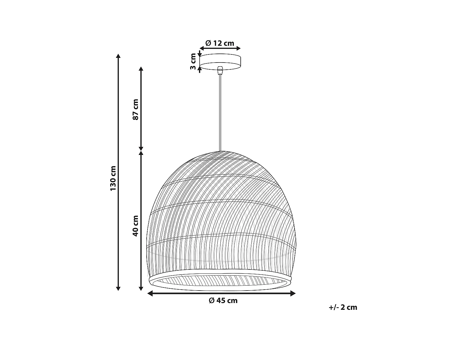 Hanglamp BUMI Rotan Natuurlijk