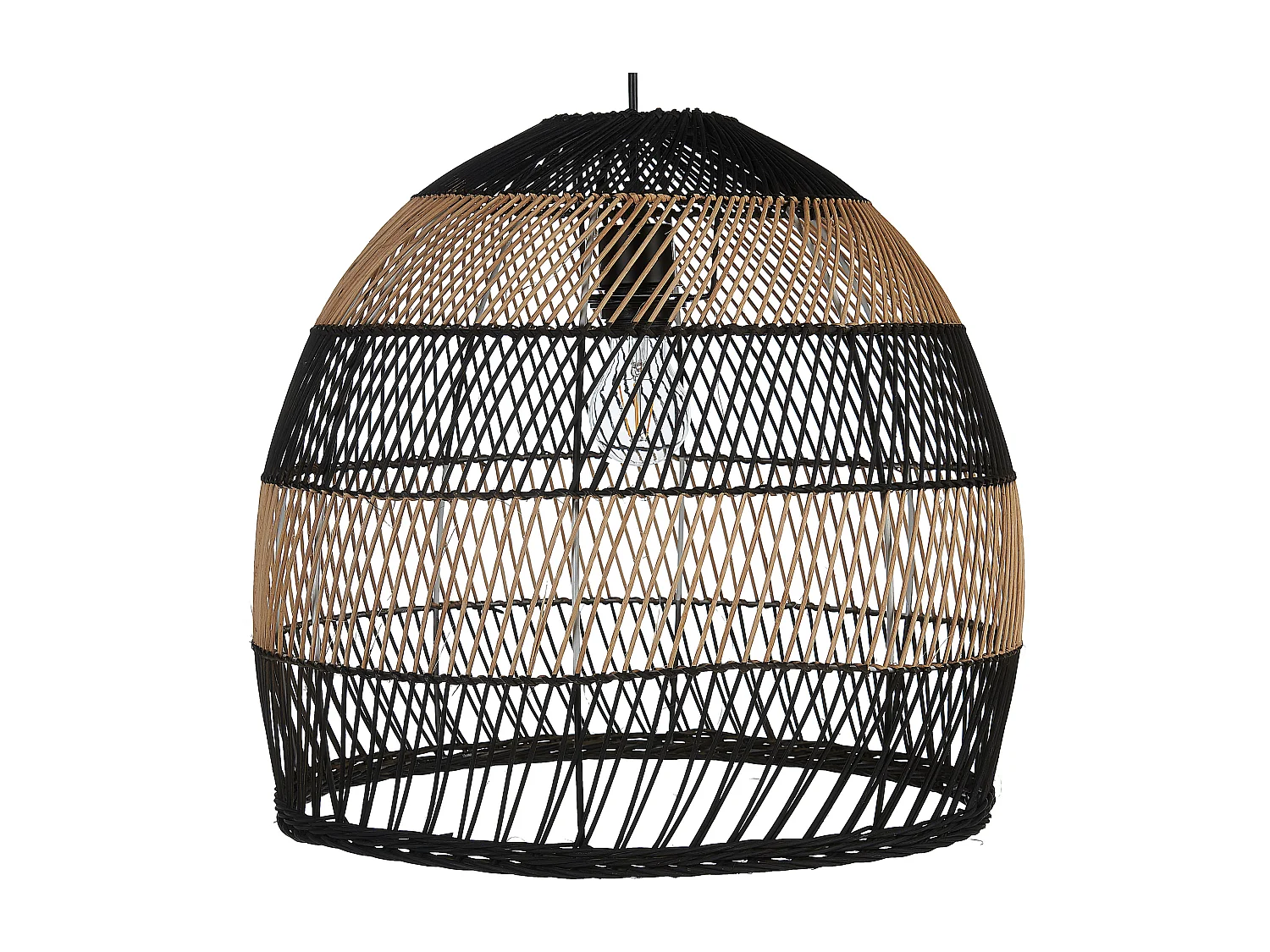 Lampe suspension BUMI Rotin Naturel