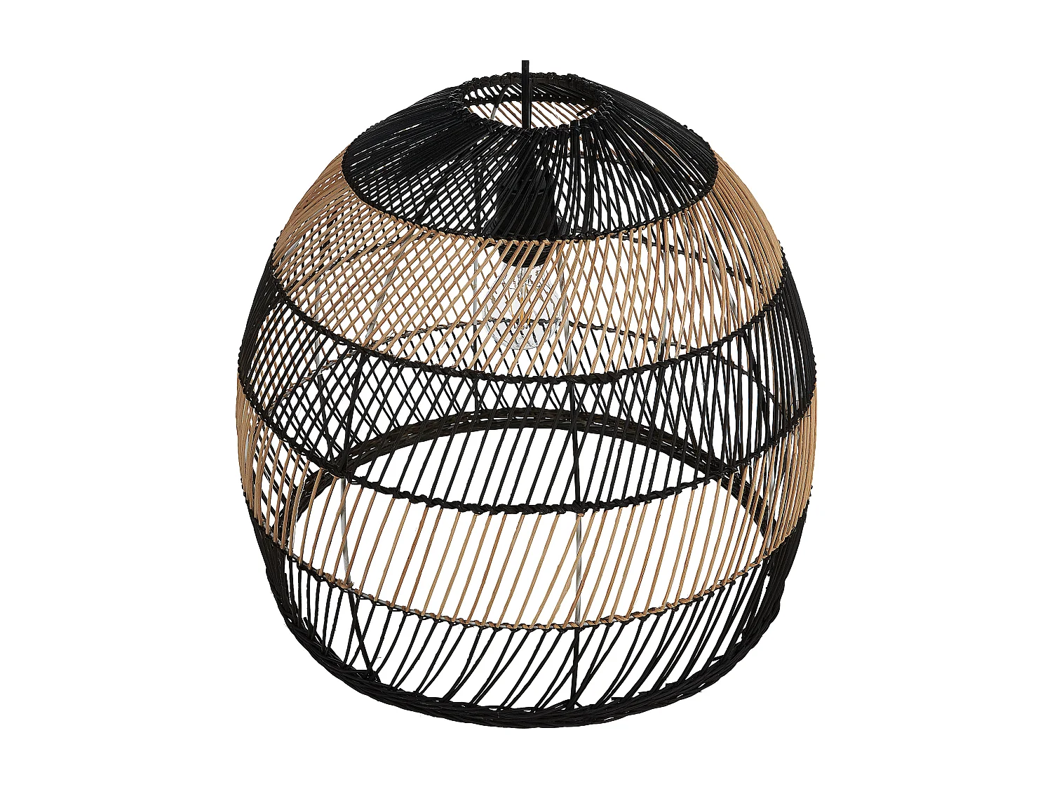 Lampe suspension BUMI Rotin Naturel