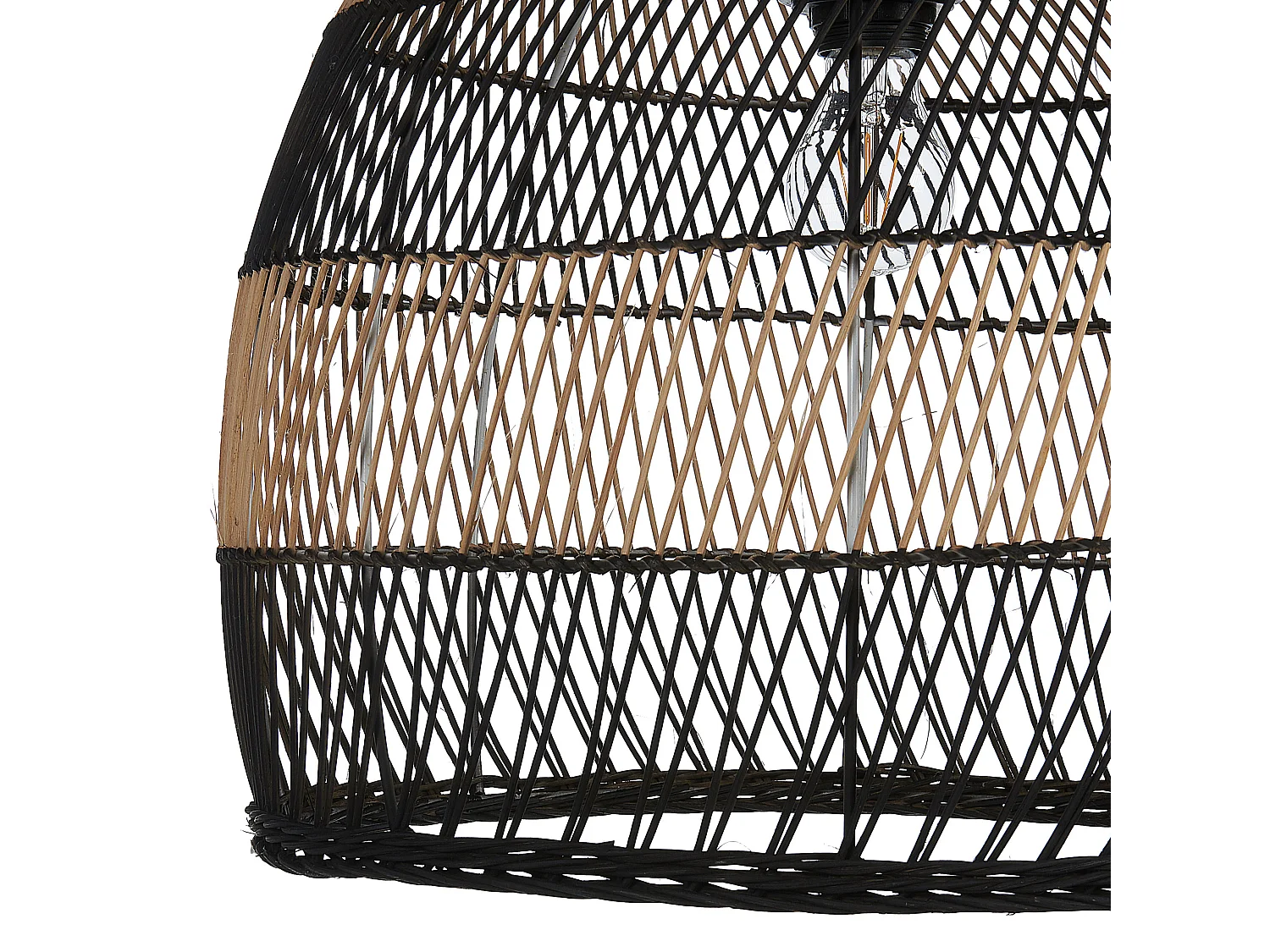 Lampe suspension BUMI Rotin Naturel