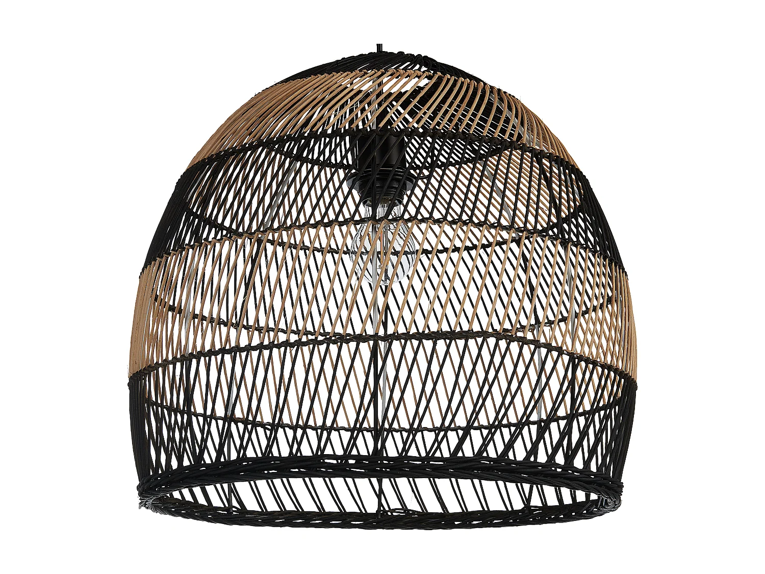 Lampe suspension BUMI Rotin Naturel