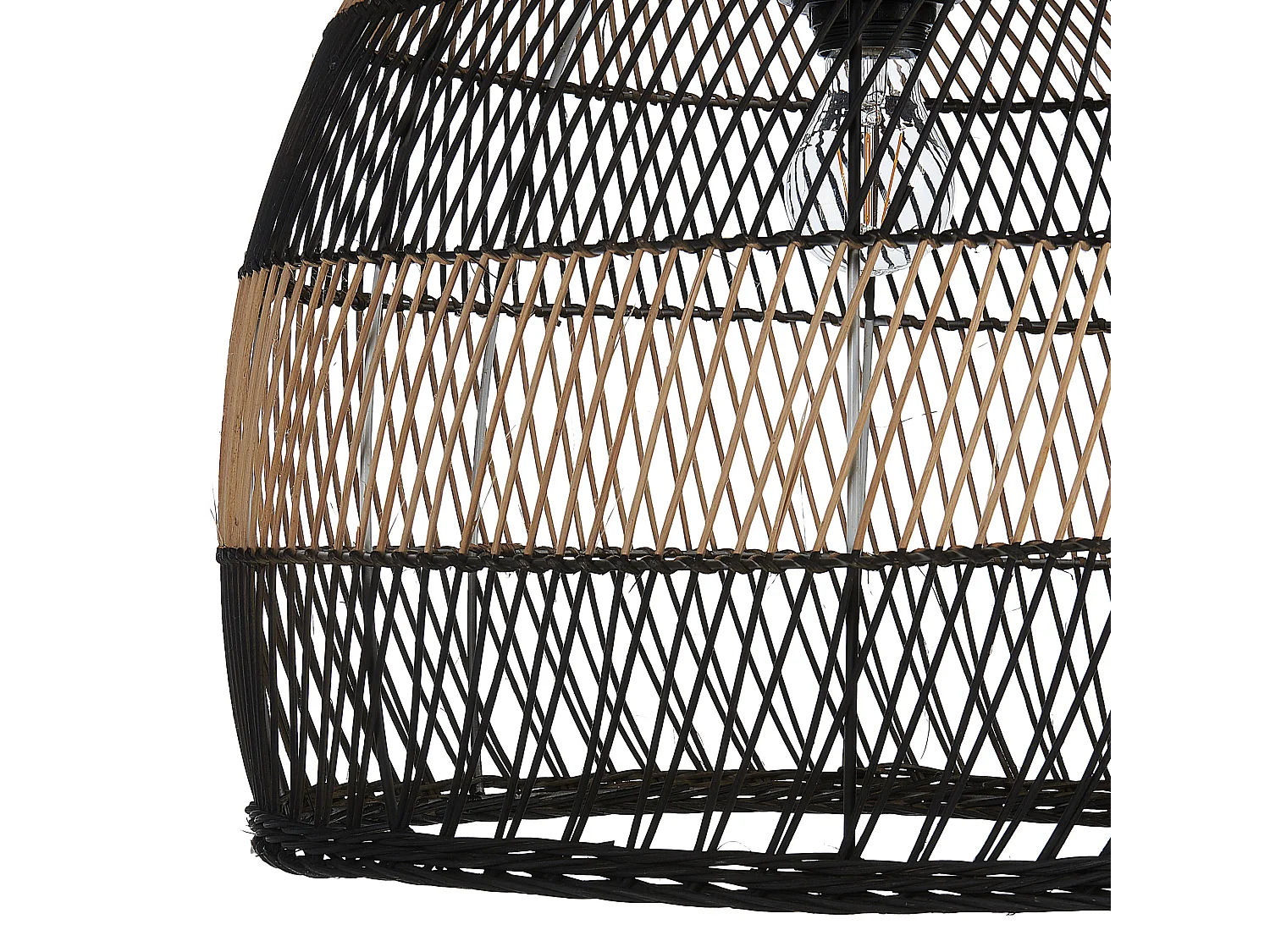 Lampe suspension BUMI Rotin Naturel