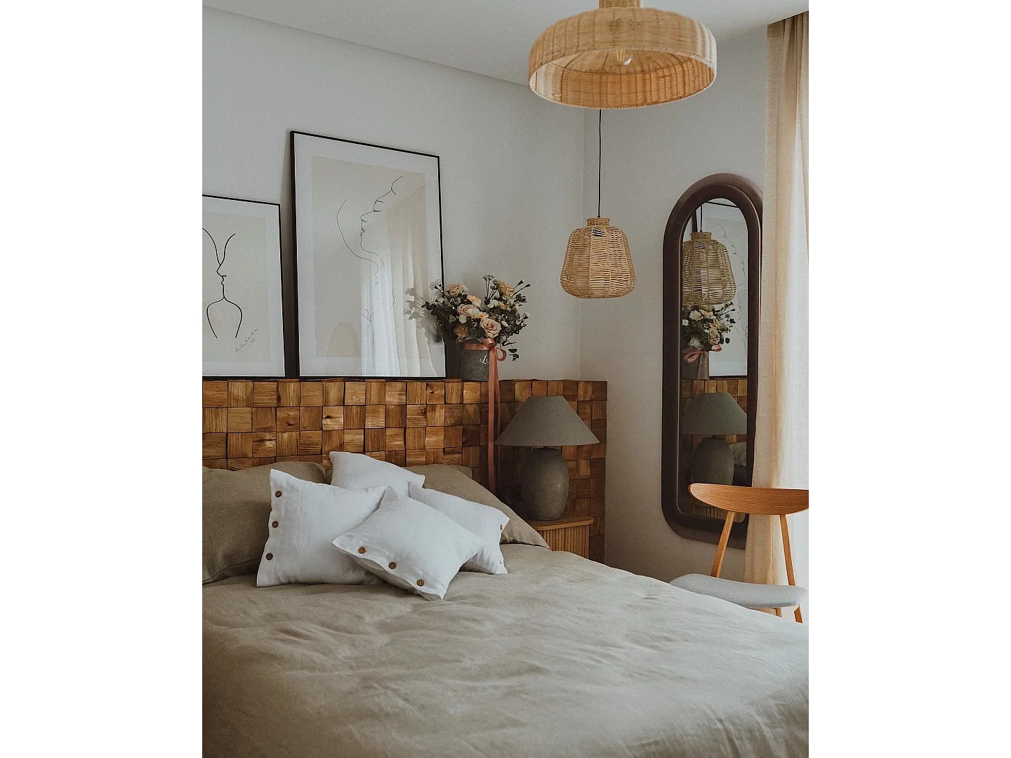 Lampadario TAMARIN Rattan Naturale