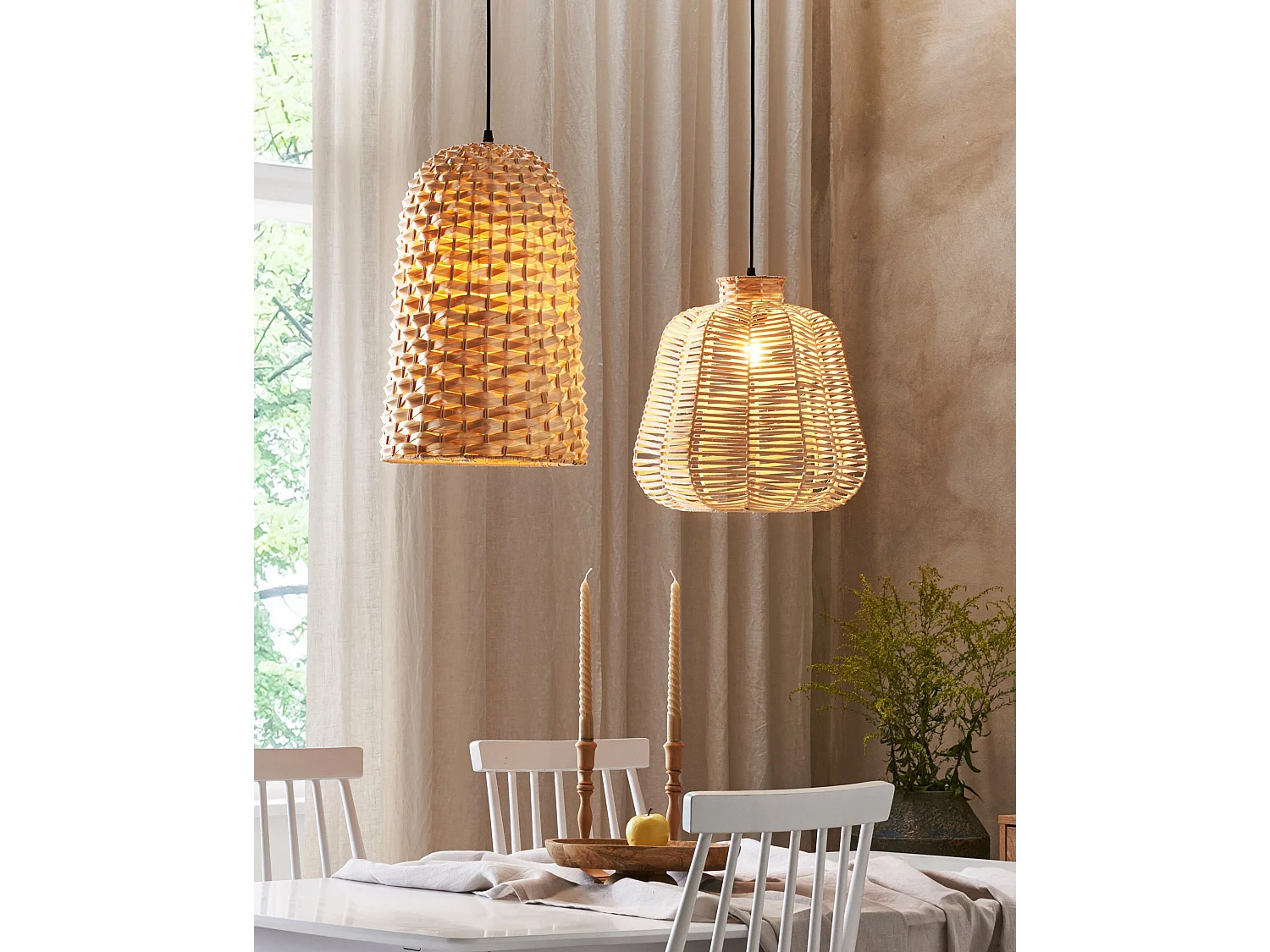 Lampe suspension KERIO Bambou Naturel