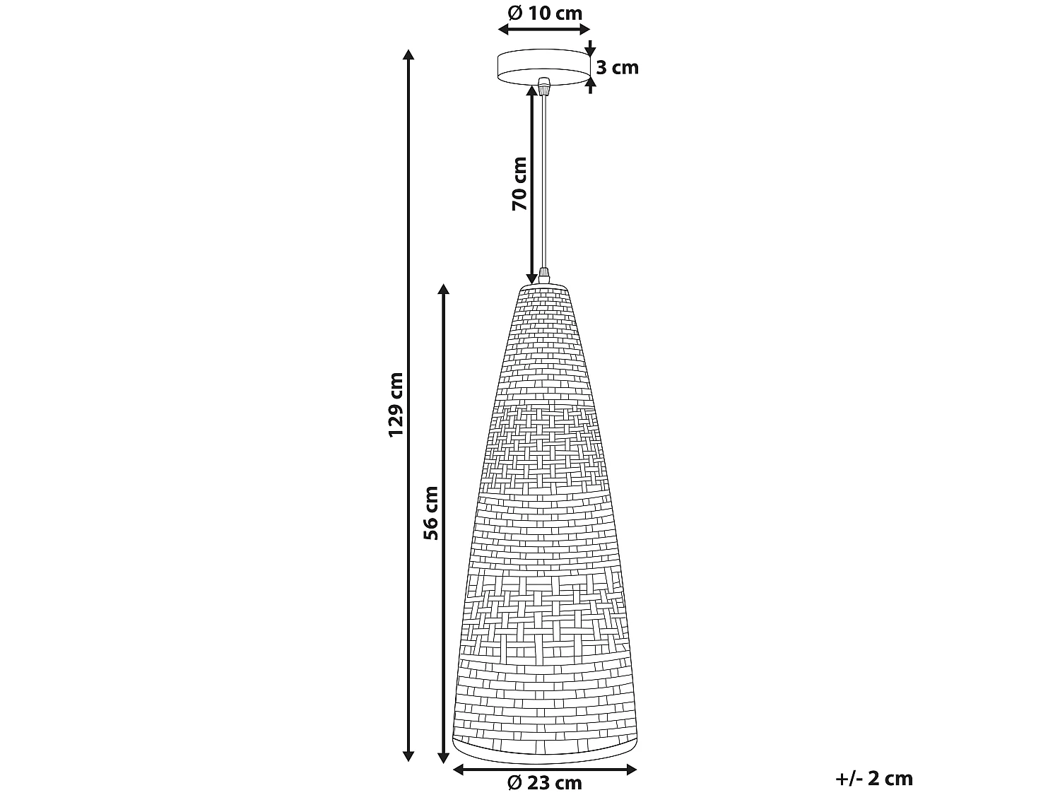 Lampe suspension SUAM Bambou Naturel