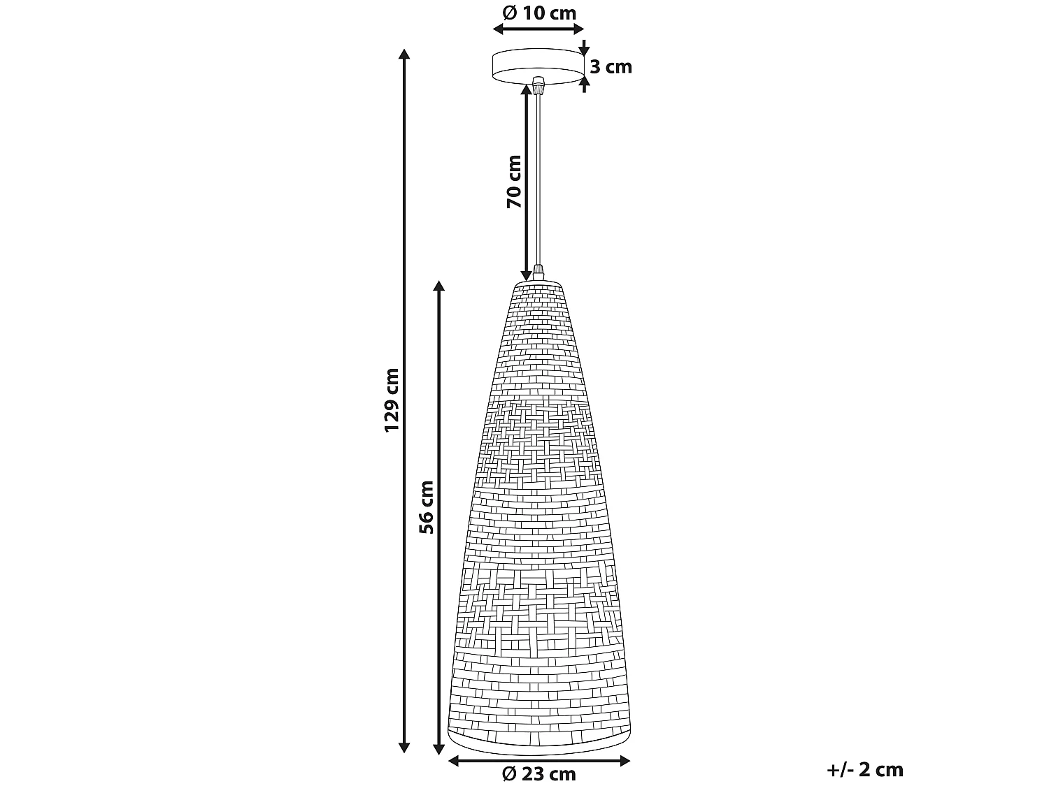 Lampe suspension SUAM Bambou Naturel