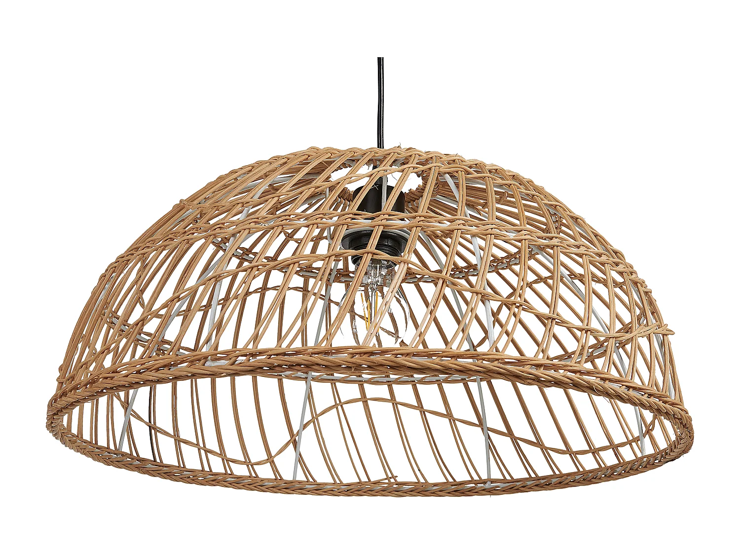 Lampe suspension RAVINE Rotin Naturel