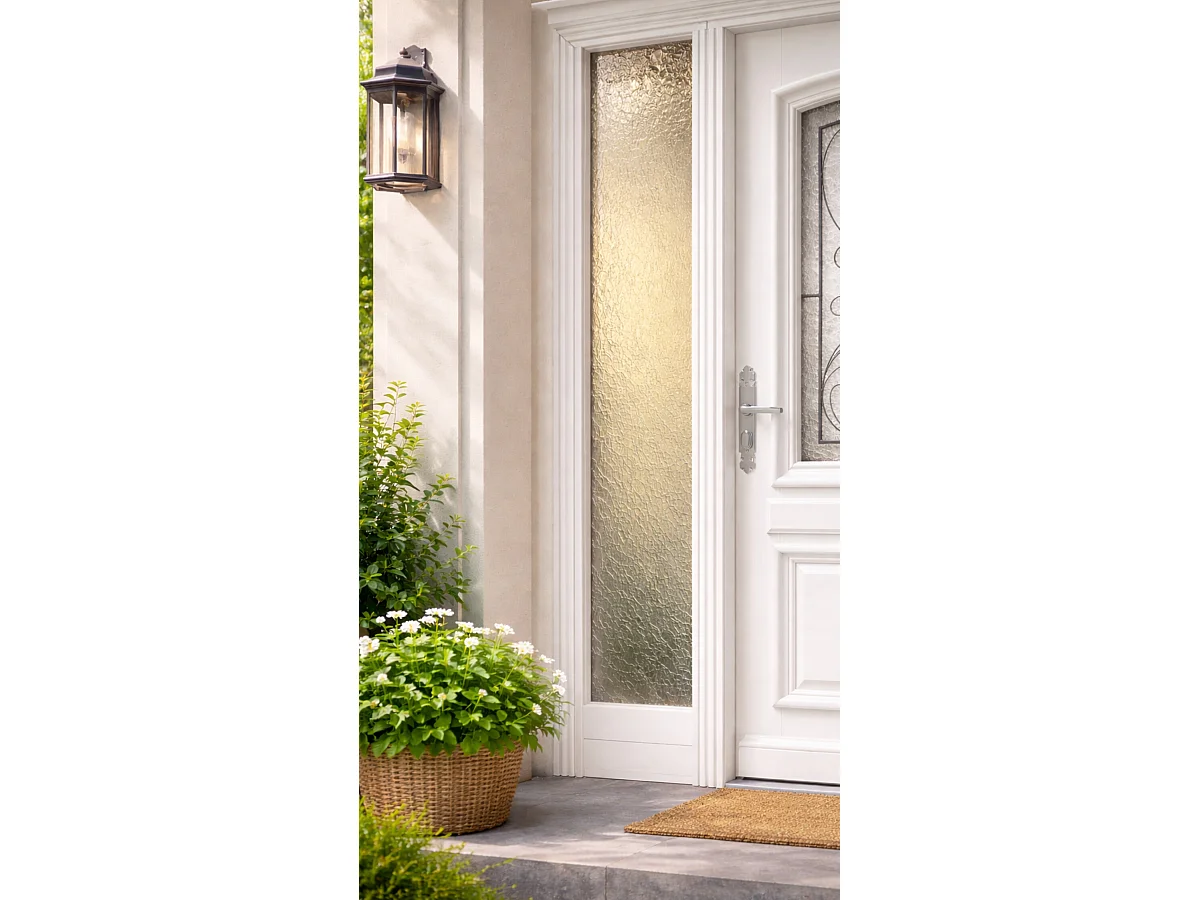 Fixe Lateral Bois Exo Prepeint Blanc H215 X L20 Côte Tableau Gd Menuiseries