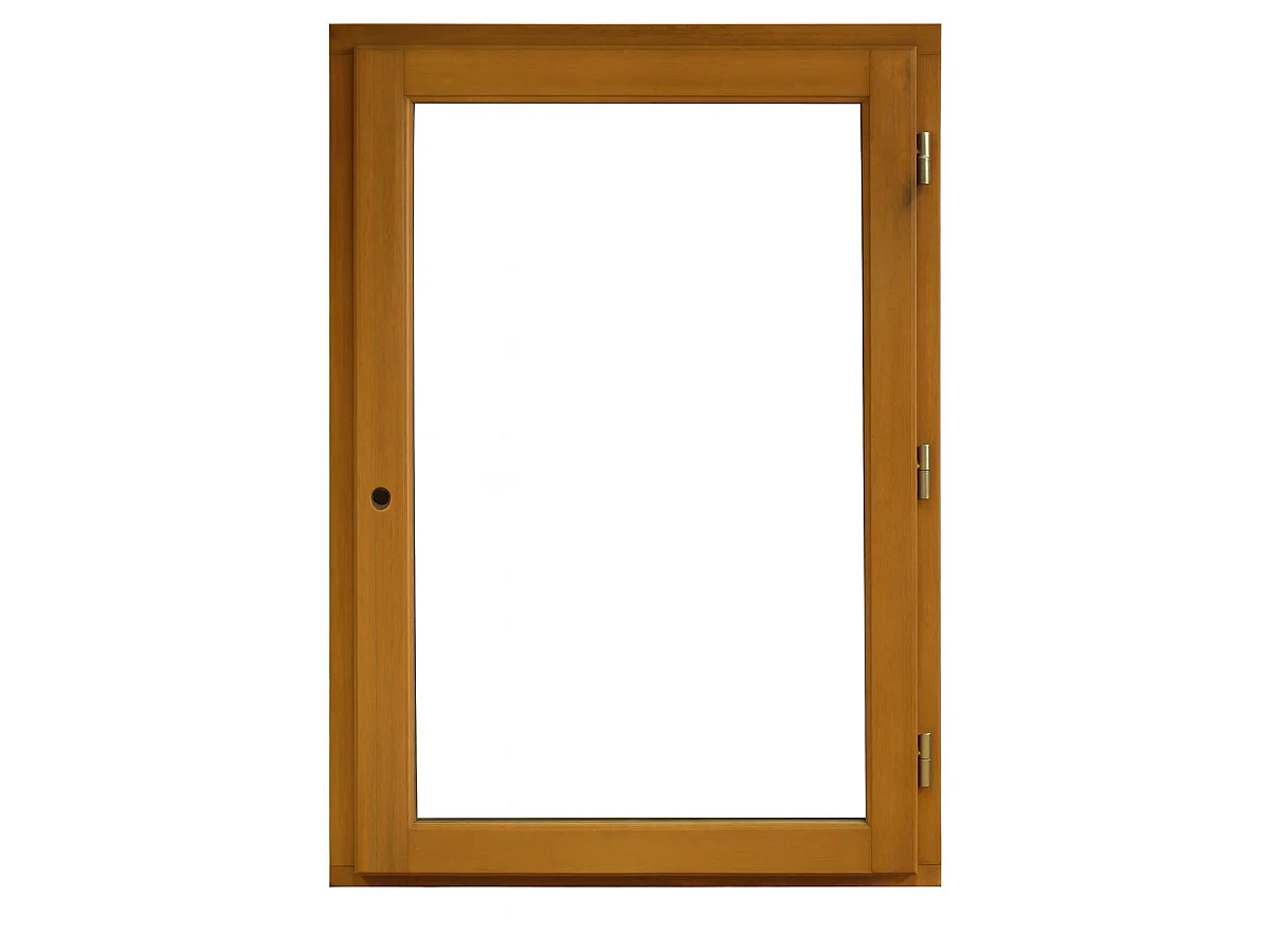 Finestra in legno a 1 anta H60 cm x L40 cm, lato tavola, maniglia dritta, GD MENUISERIES senza maniglia