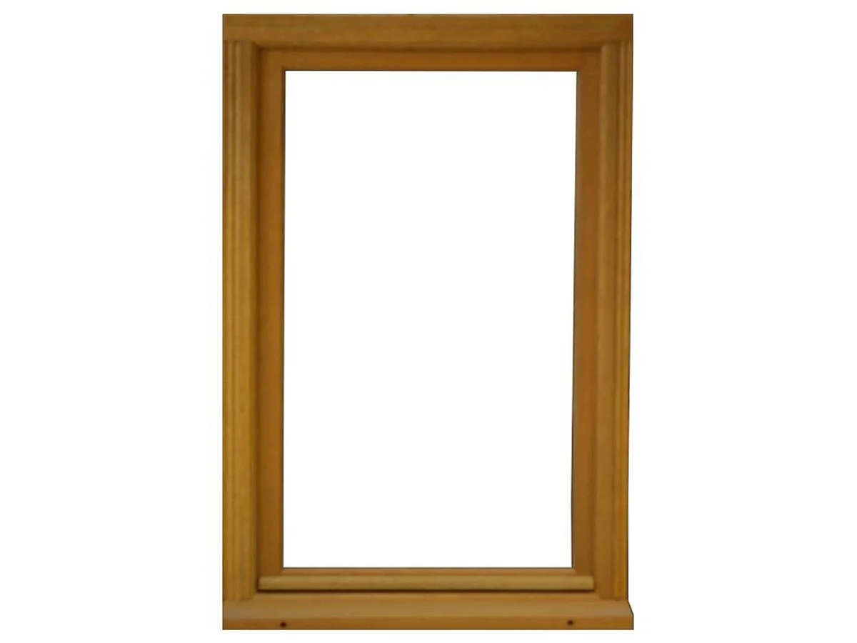 Finestra in legno a 1 anta H60 cm x L40 cm, lato tavola, maniglia dritta, GD MENUISERIES senza maniglia