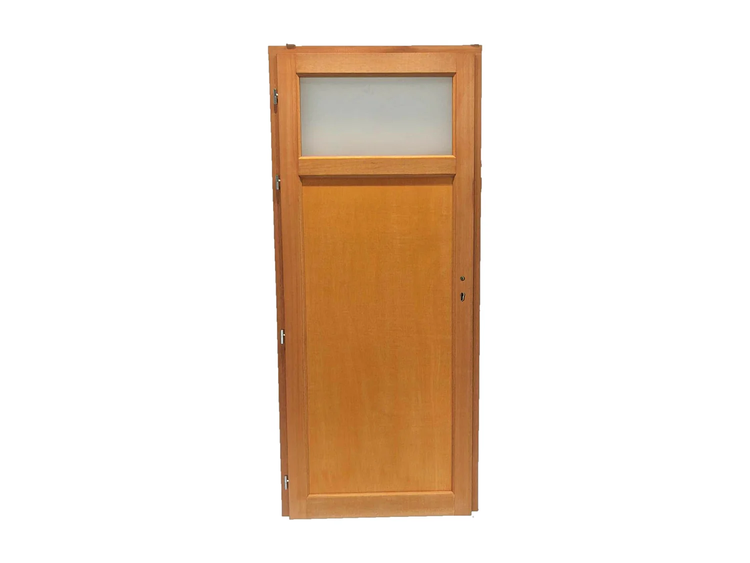 Porte De Service Bois Vitrée Pagos, H,215xl,90 P, Droit Côtes Tableau Gd Menuiseries