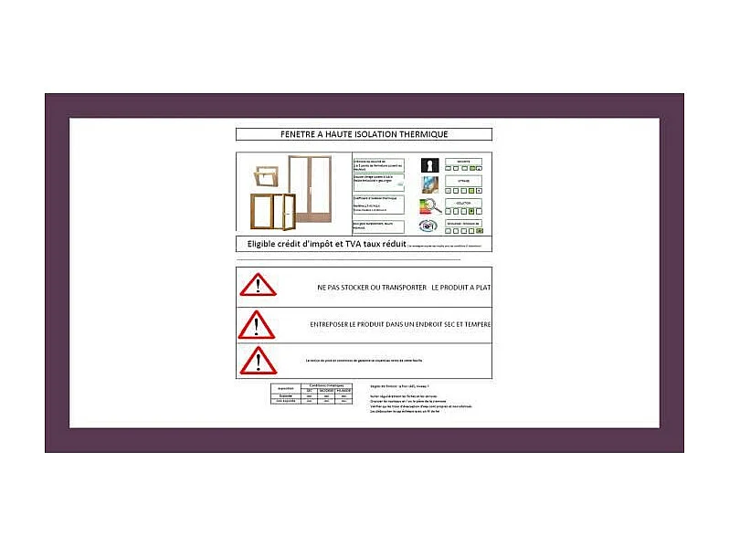 Chassis Abattant En Bois   Hauteur 45 X Largeur 90 (Cotes Tableau) Envoye