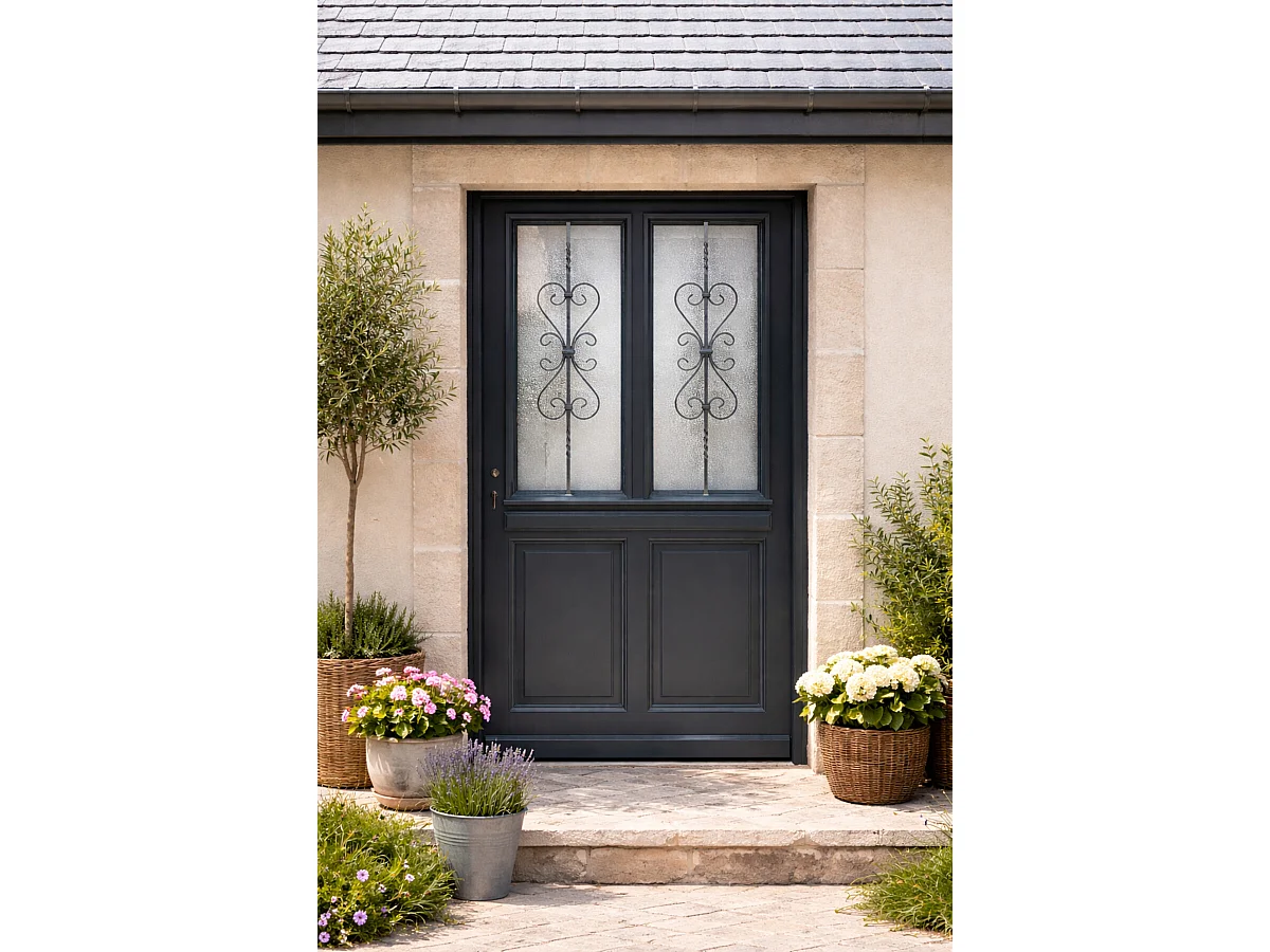 Puerta de Entrada de Madera Exo Modelo 'Sobra' 215X90 Derecha sin manilla