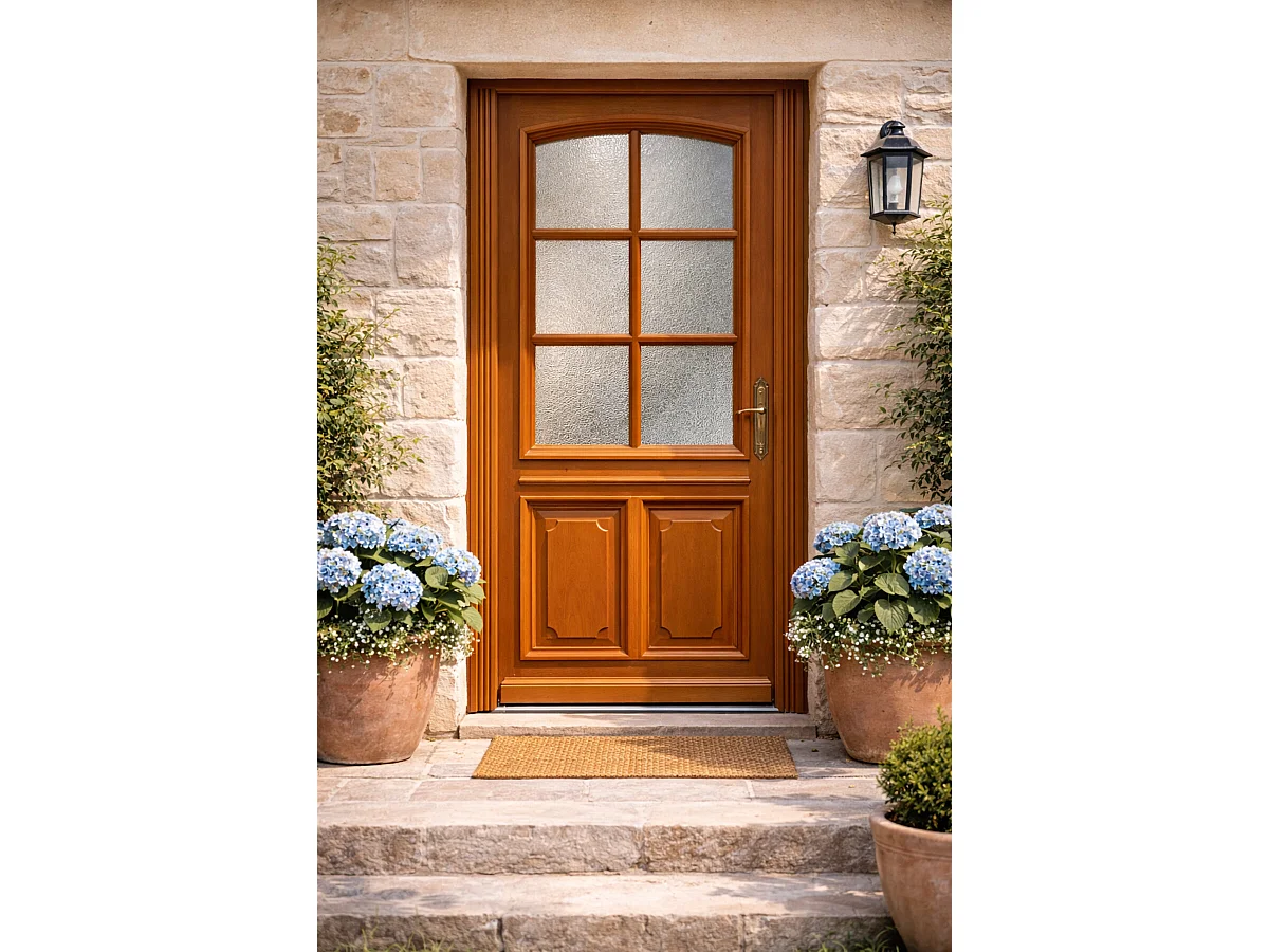 Puerta Entrada Madera Exo Modelo 'Marine' 200X80 Empuje Izquierdo sin manilla