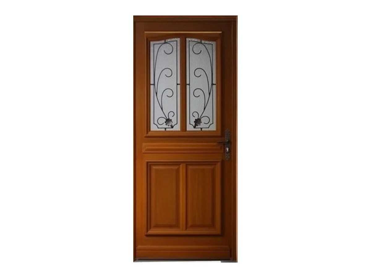 Porte D'Entrée Bois Vitrée, Mathis, H,200Xl,80 P,Gauche Côtes Tableau