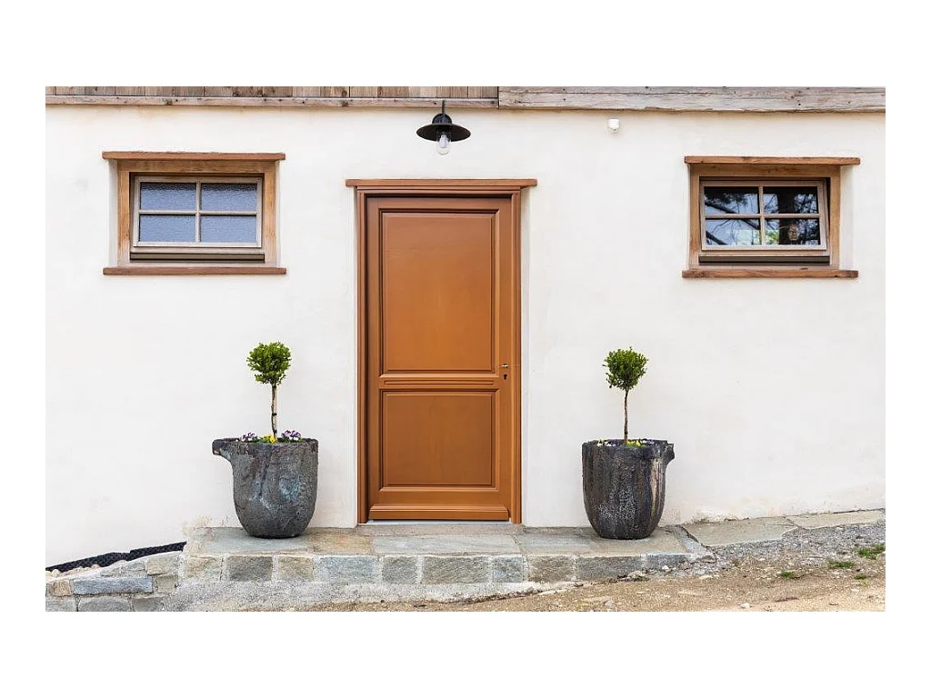 Porte D'Entrée Bois Pleine, Eyden, H,215Xl,90 P,Gauche Cote Tableau