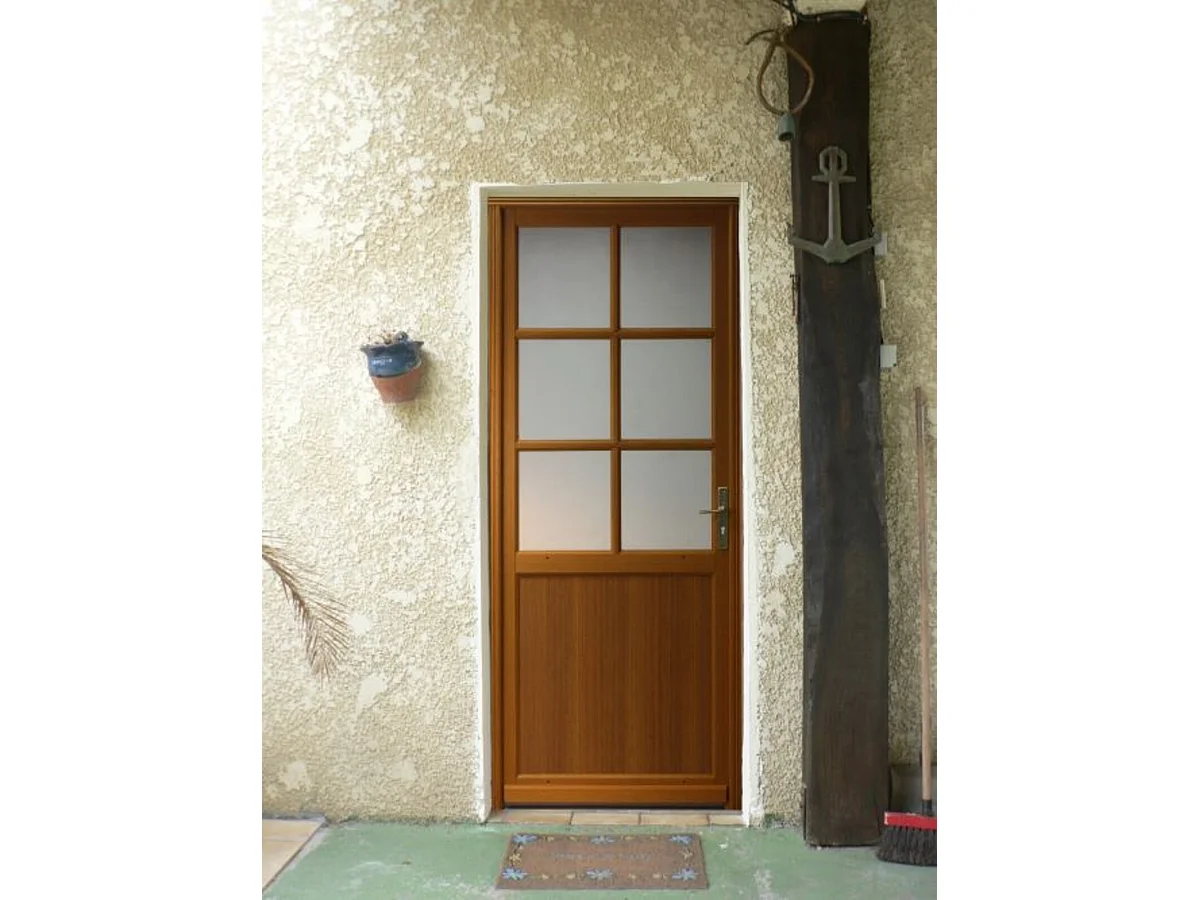 Porte De Service Bois vitree Naxos, H,200xl,80 p,gauche Cotes Tableau