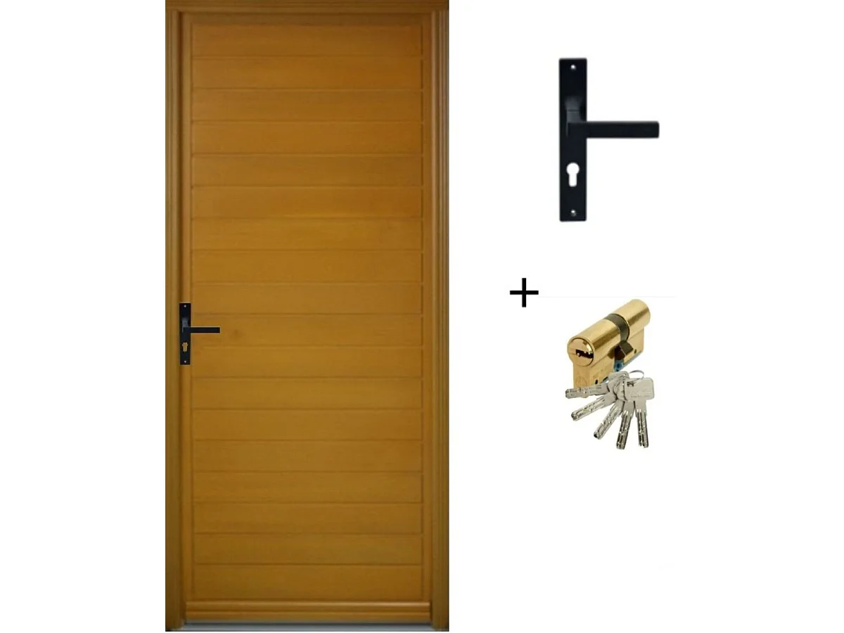 Puerta de Entrada Laura 1' 215X90 Empujar a la Derecha (Medidas de la Tabla) Se Vende con Manilla y Cerradura sin manilla