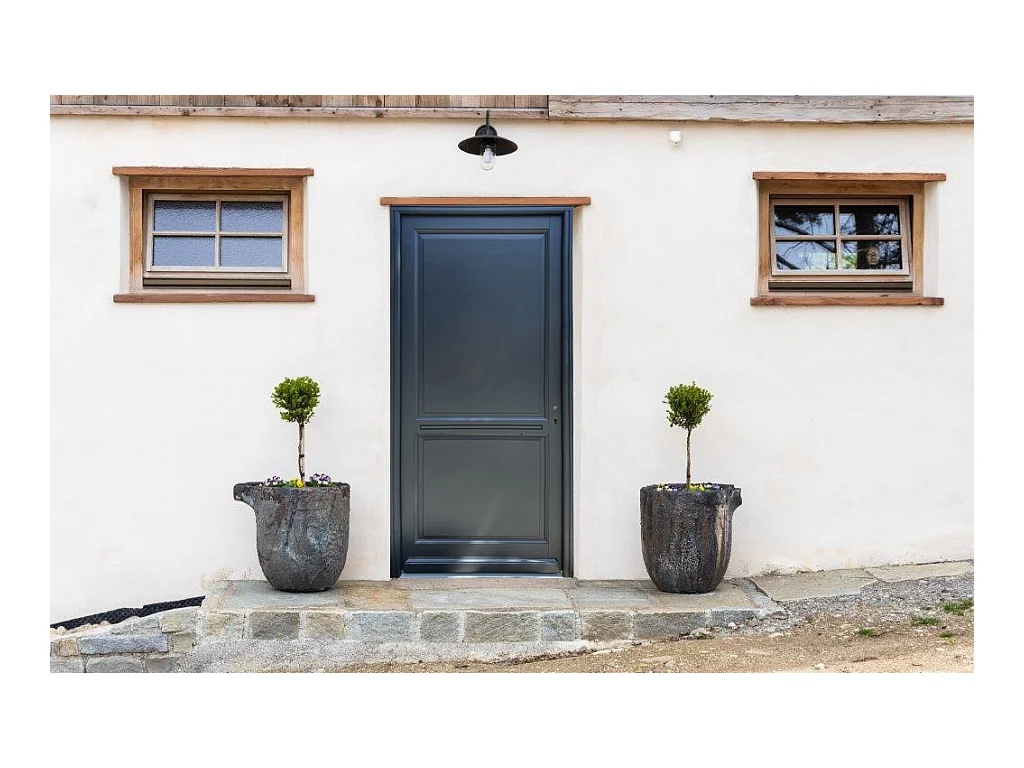 Porte d'entree Bois Pleine, Elina, H,215xl,90  p,gauche  Cote Tableau