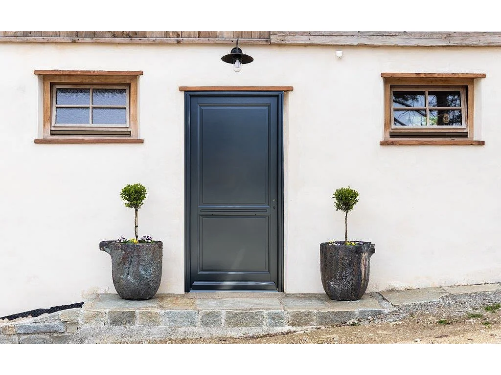 Porte d'entree Bois Pleine, Elina, H,215xl,90 p,gauche Cote Tableau