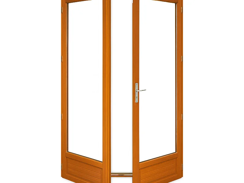Porte Fenetre Bois 2 Vantaux  H225 X L100 Cotes Tableau Gd Menuiseries