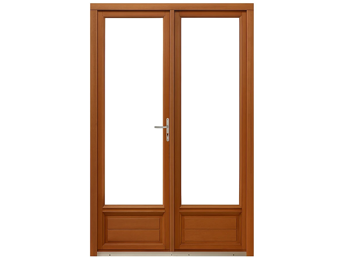 Porte Fenetre Bois 2 Vantaux H225 X L100 Cm Côte Tableau Gd Menuiseries