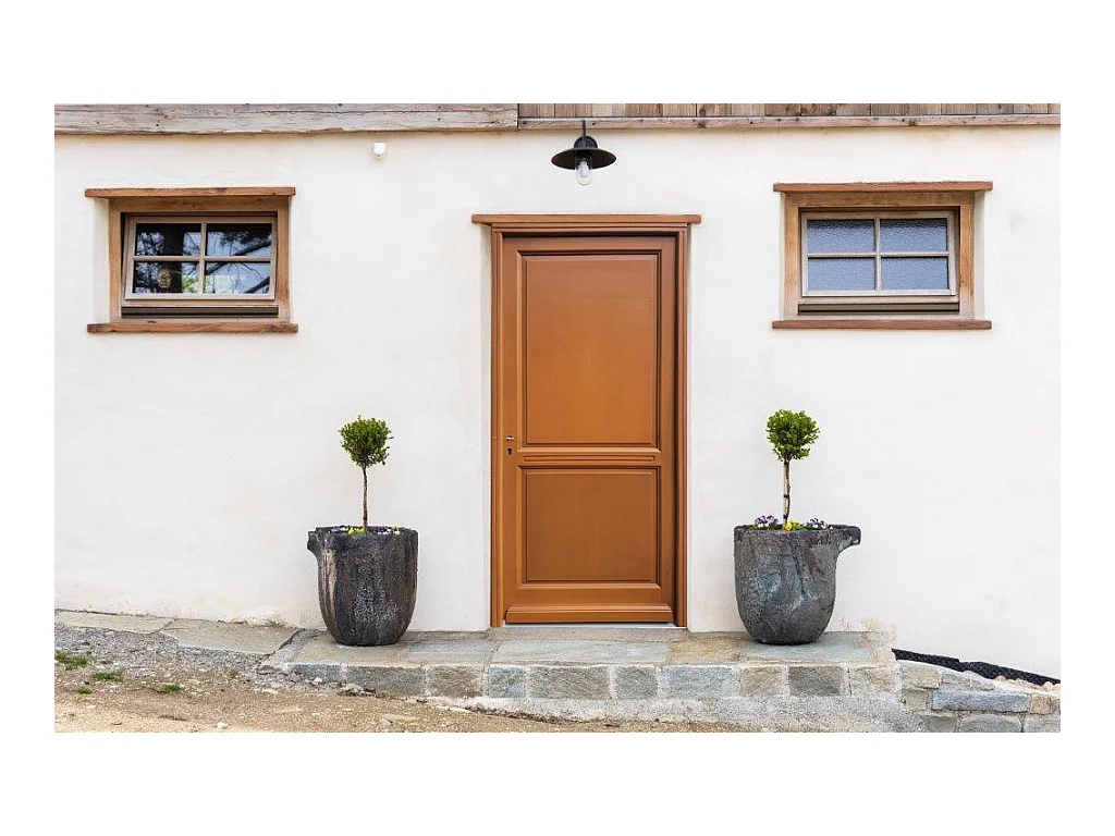 Porte D'Entrée Bois Pleine, Eyden, H,215Xl,90 P, Droite Cote Tableau