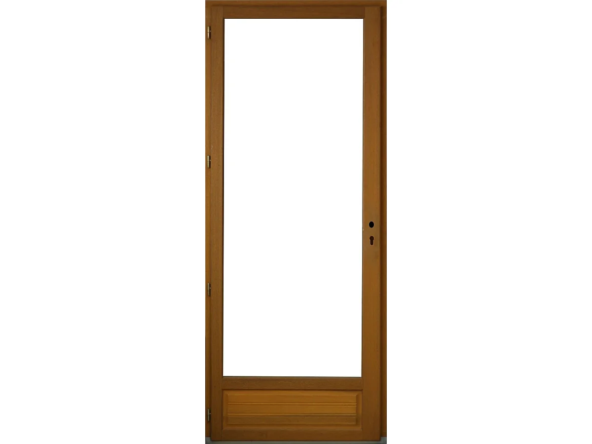 Porte Fenetre Bois 1 Vantail H205 X L80 Cm Côte Tableau Tirant Gauche Gd Menuiseries