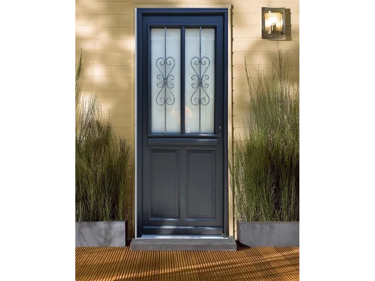 Porte d'entree Bois vitree, Sobra, H,215xl,90  p,gauche  Cote Tableau