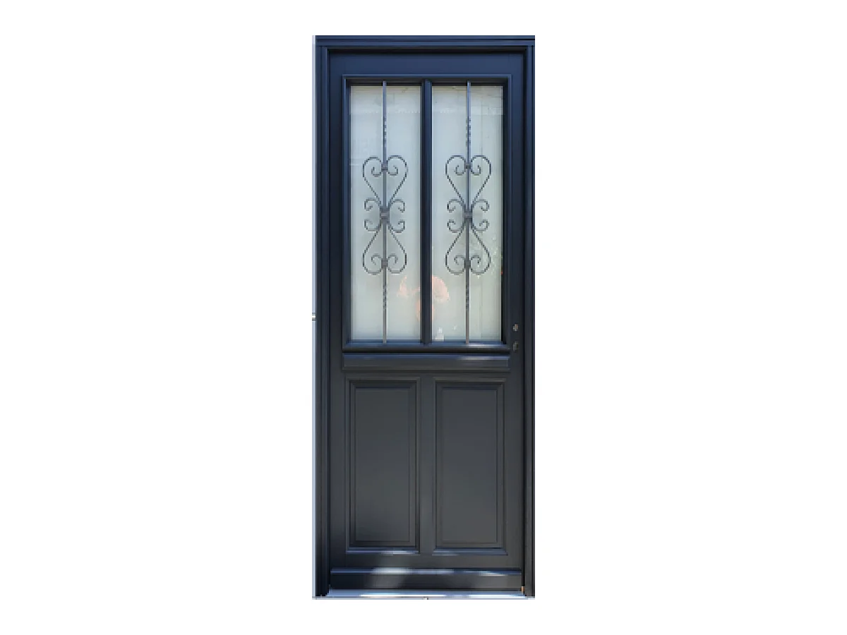 Porte d'entree Bois vitree, Sobra, H,215xl,90  p,gauche  Cote Tableau