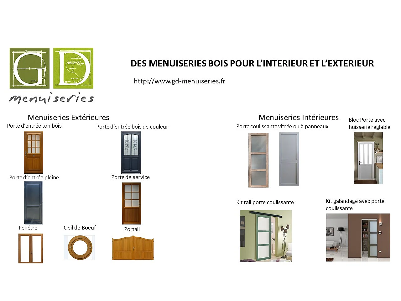 Fisso laterale in legno Exo H215 x L30, tavola di rivestimento GD MENUISERIES senza maniglia