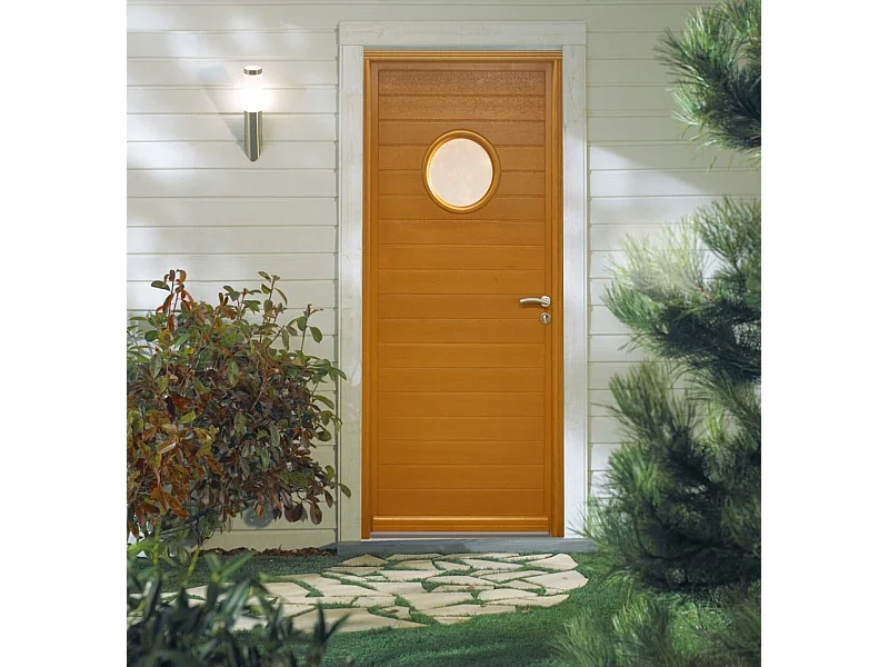 Porte d'entree Bois vitree, Laura 3, H,215xl,90  p,gauche Cotes Tableau