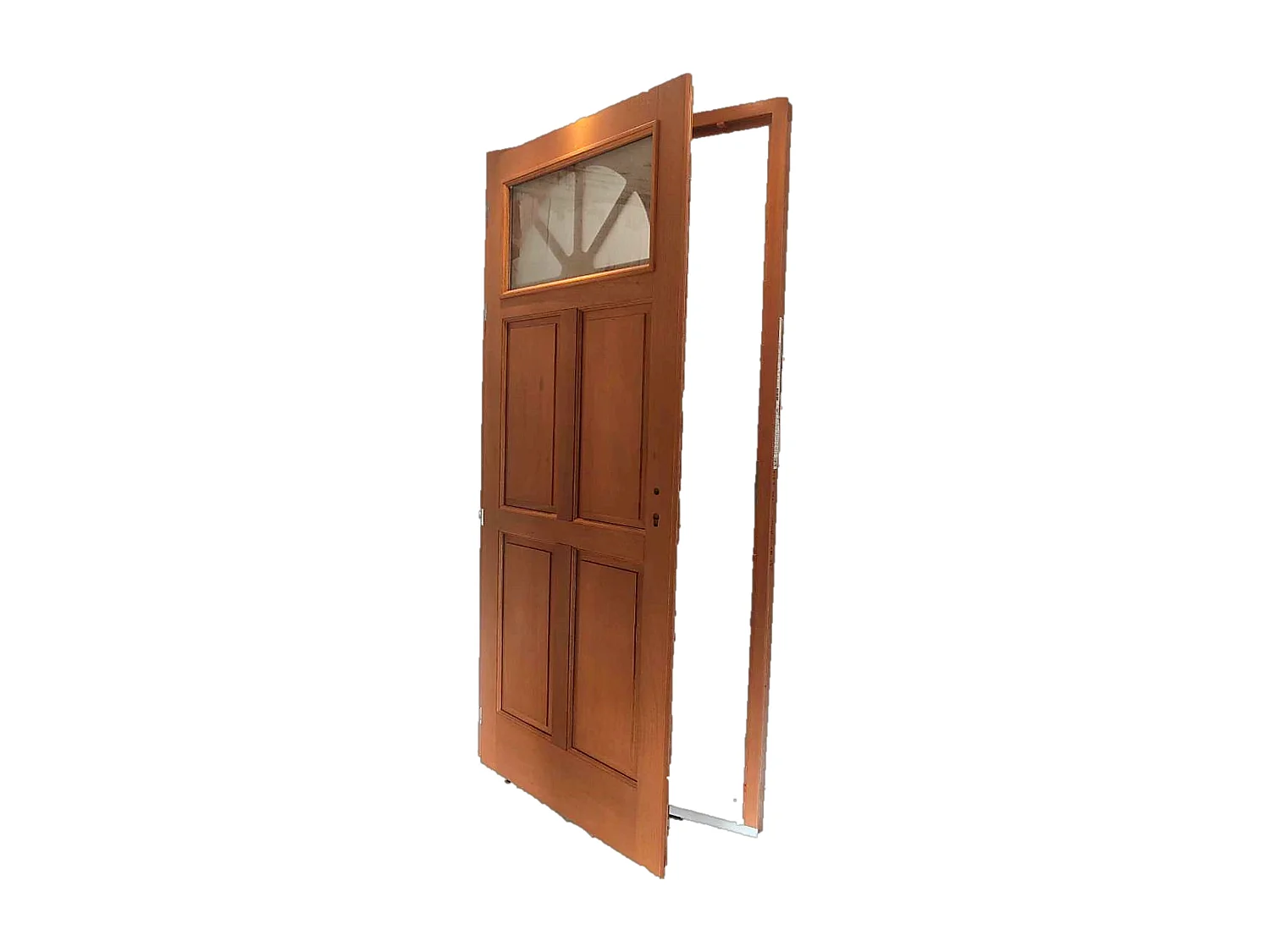 Porte d'entree Bois vitree, Ferji, H,215xl,90  p, droit Cote Tableau