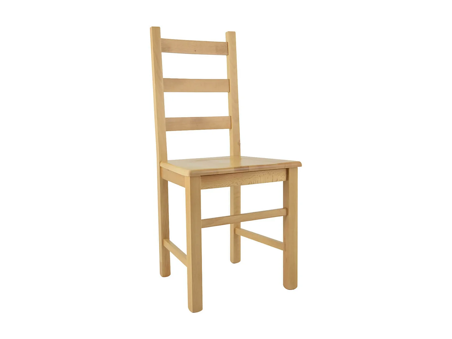 ORTA - Lot de 6 Chaises Naturelles et Assises en Bois