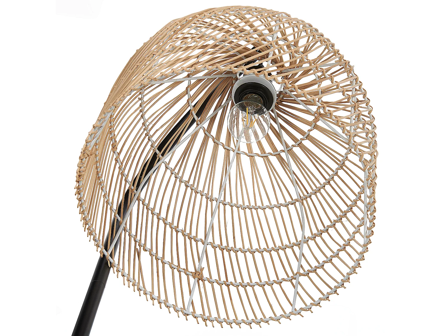 Lámpara de pie BERNICA Ratán Natural