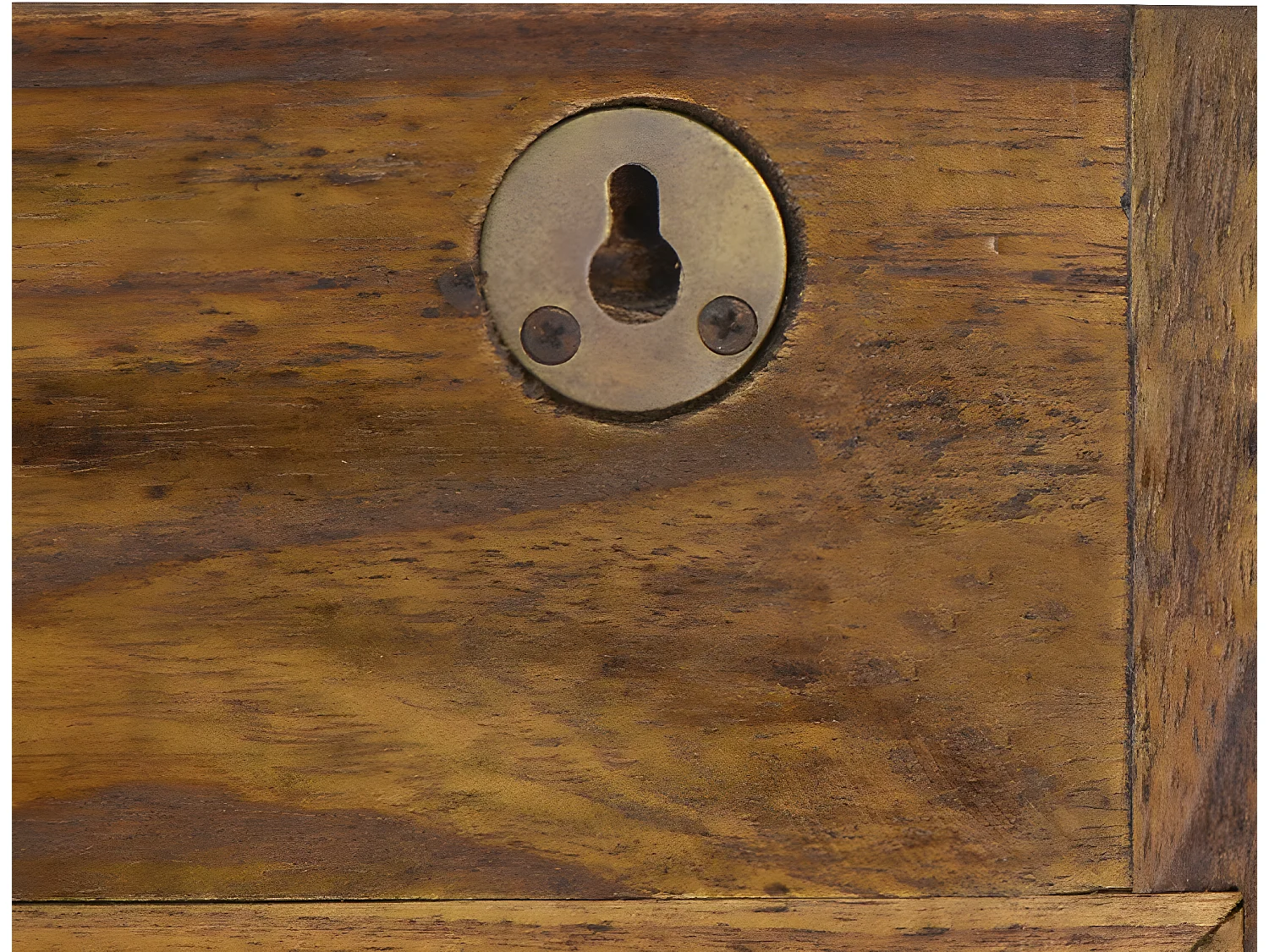 FLAMINGO - Porte-manteau mural en bois d'acajou marron 80 x 10 x 15