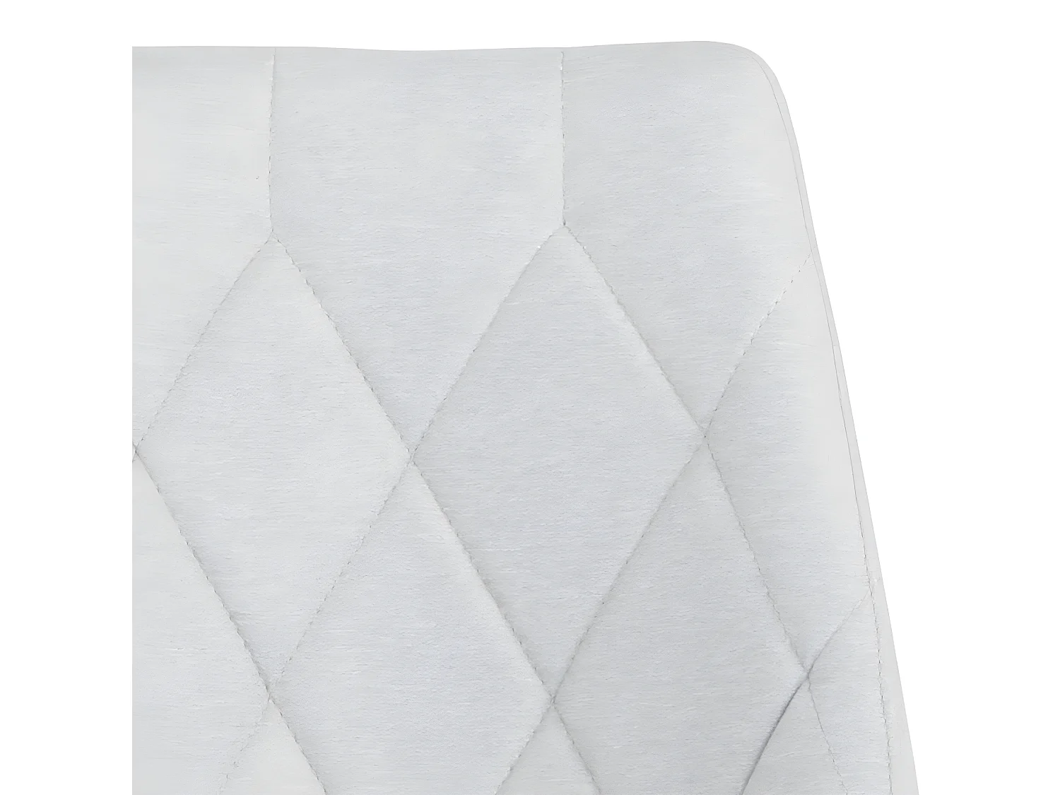 Lot de 2 chaises en tissu gris clair et pieds métal noir - RITA