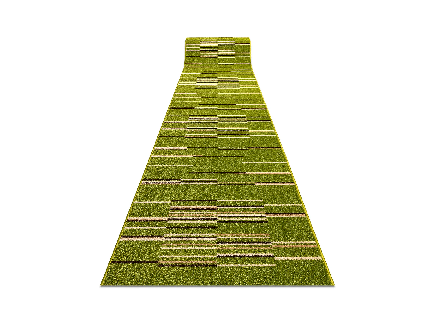 Tapis de couloir HEAT-SET FRYZ NELI vert - lime 100x300 cm