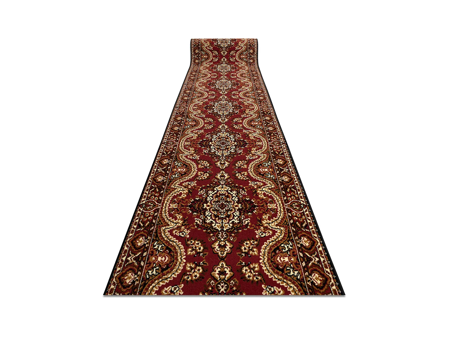 TAPIS DE COULOIR BCF WIOSNA bordeaux 80x270 cm