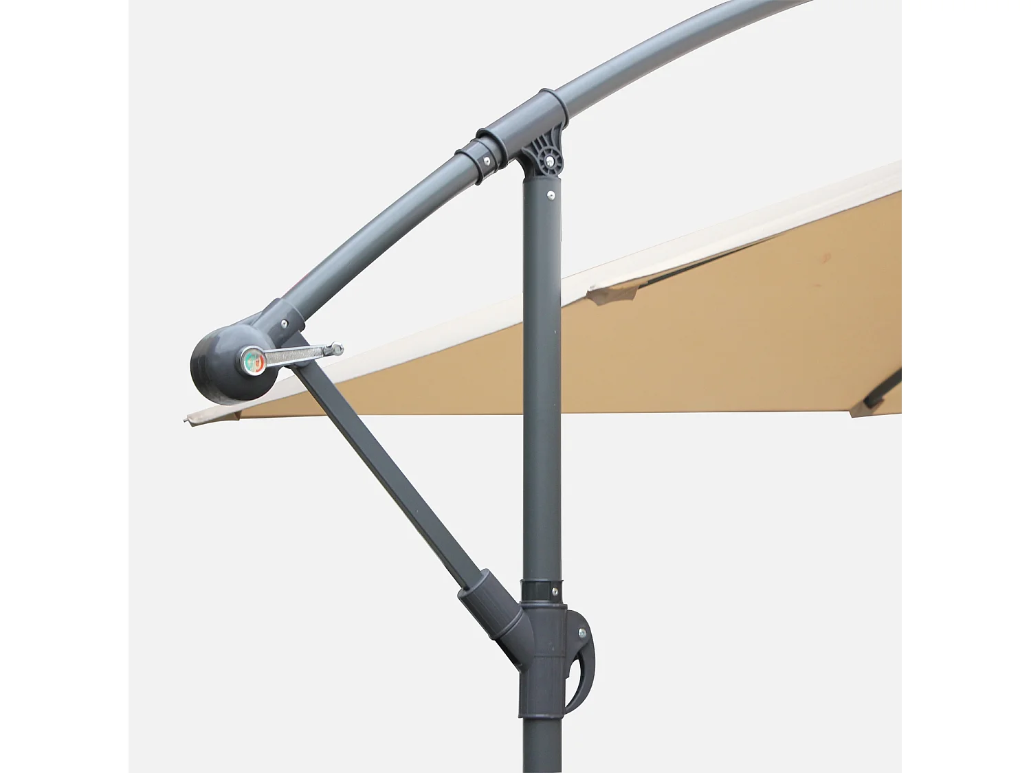 Ombrellone quadrato offset 3x3m, beige