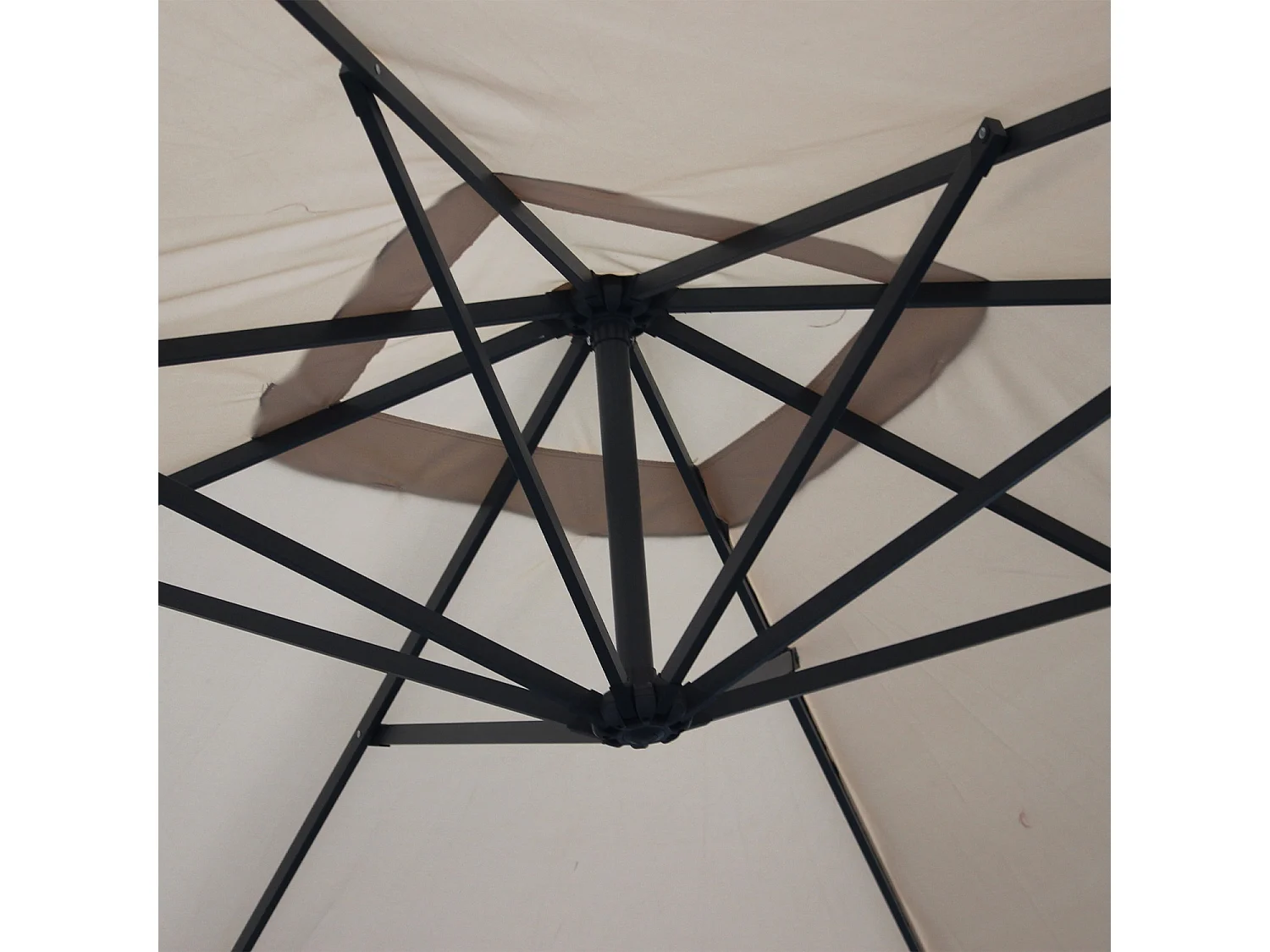 Ombrellone quadrato offset 3x3m, beige